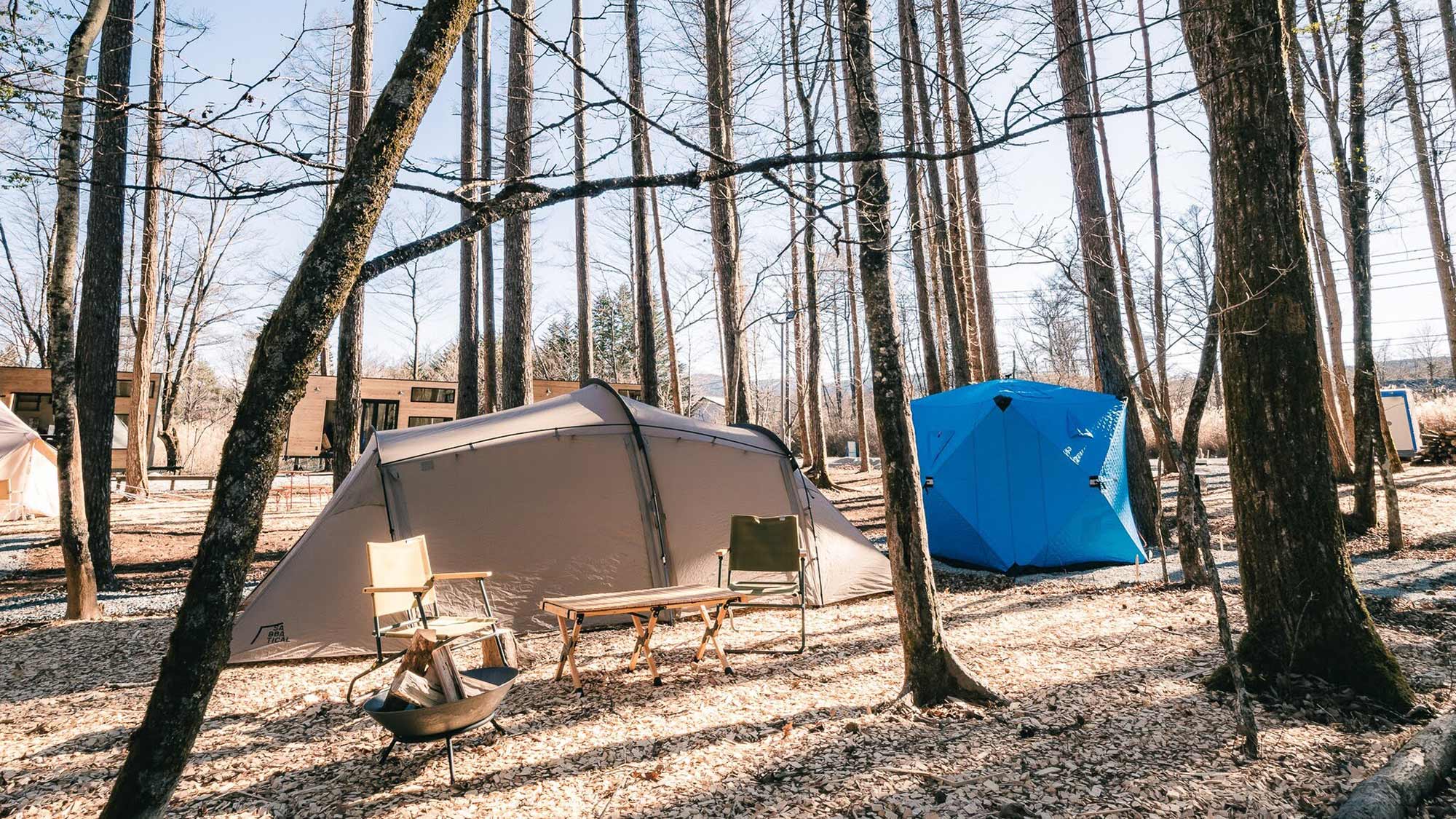 ・【サウナテント】自然の中でのサウナは気持ちよさも倍増です。風を浴びてととのいをお楽しみください