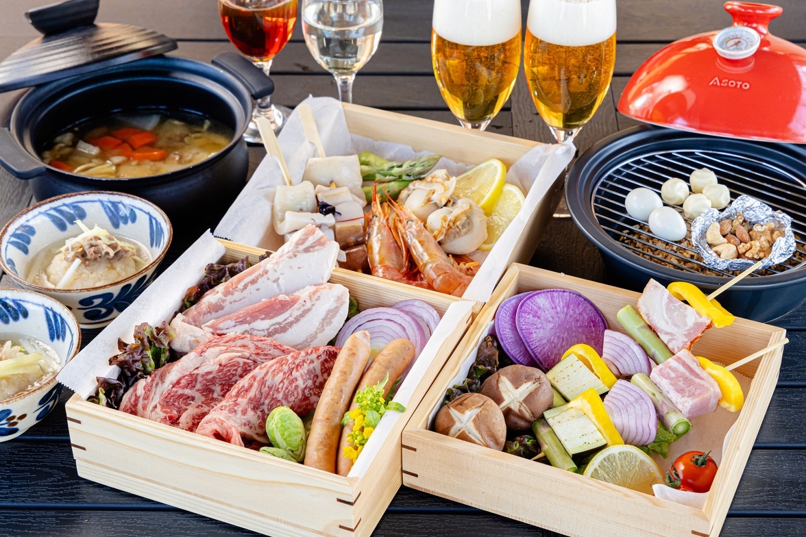 【手ぶらでグランピング！BBQプラン】1泊2食＋飲み放題付き