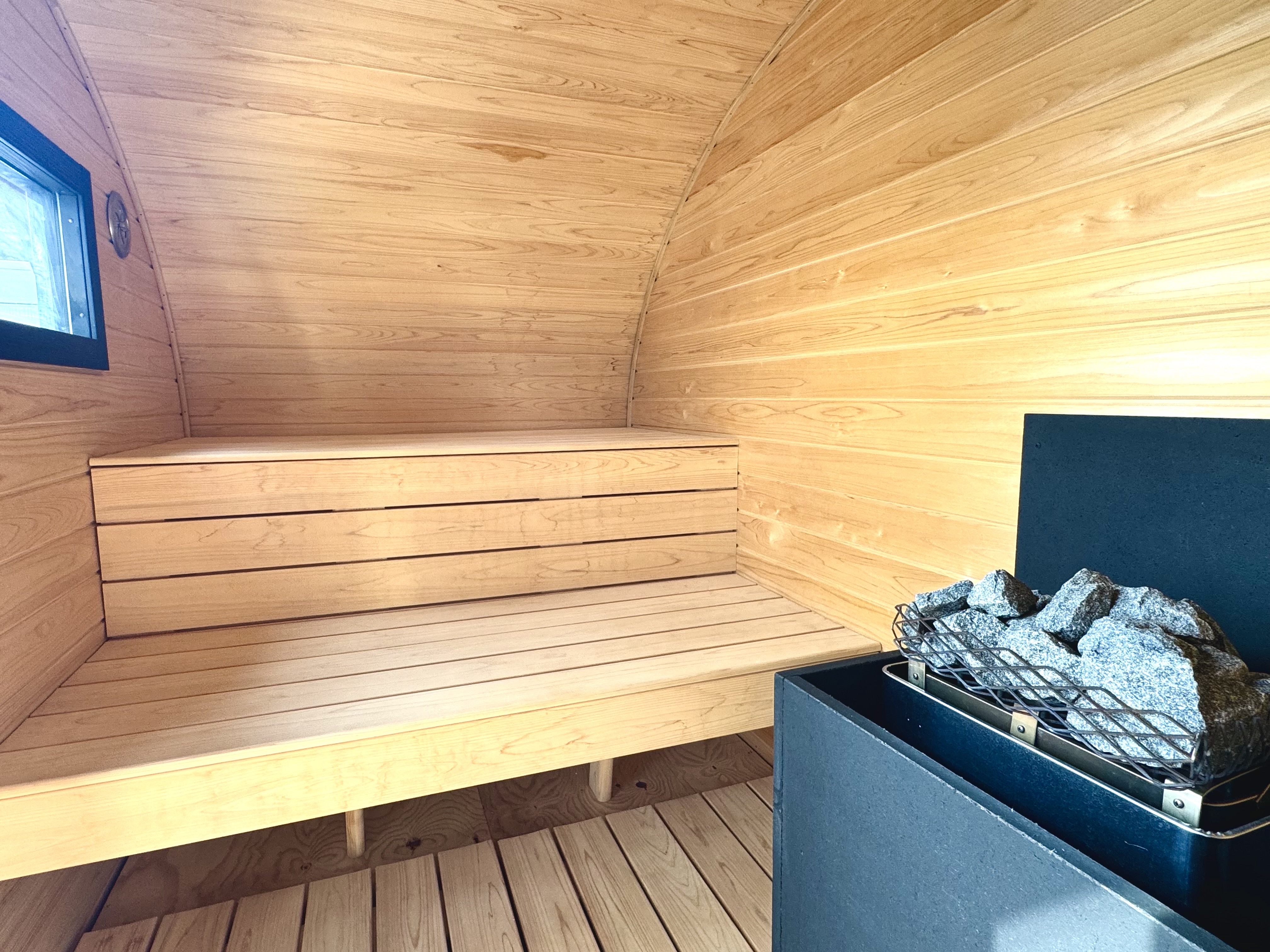 サウナ内