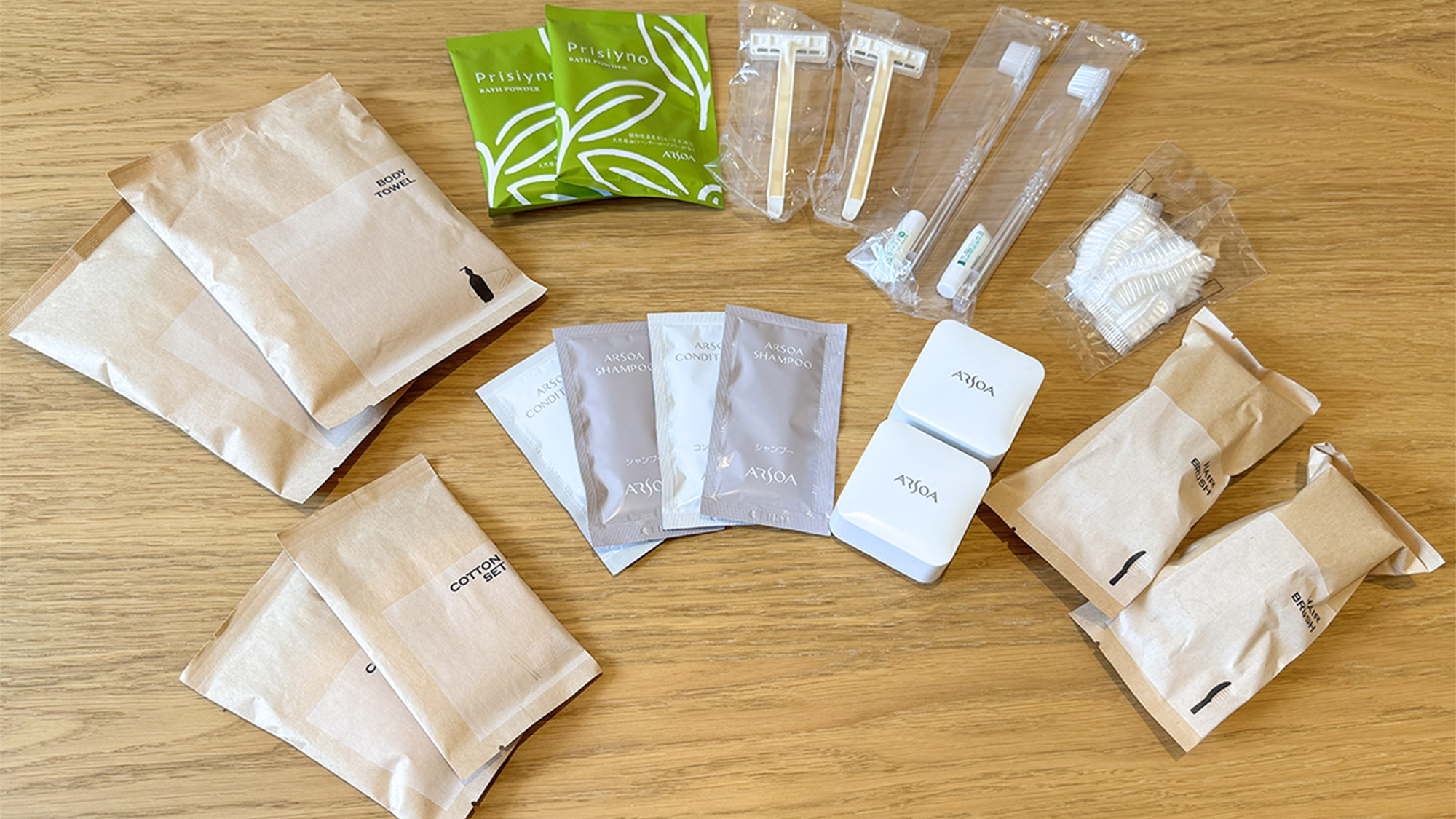 ・【アメニティ】歯ブラシ、シャンプー、リンス、ボディタオル、カミソリをご用意しております