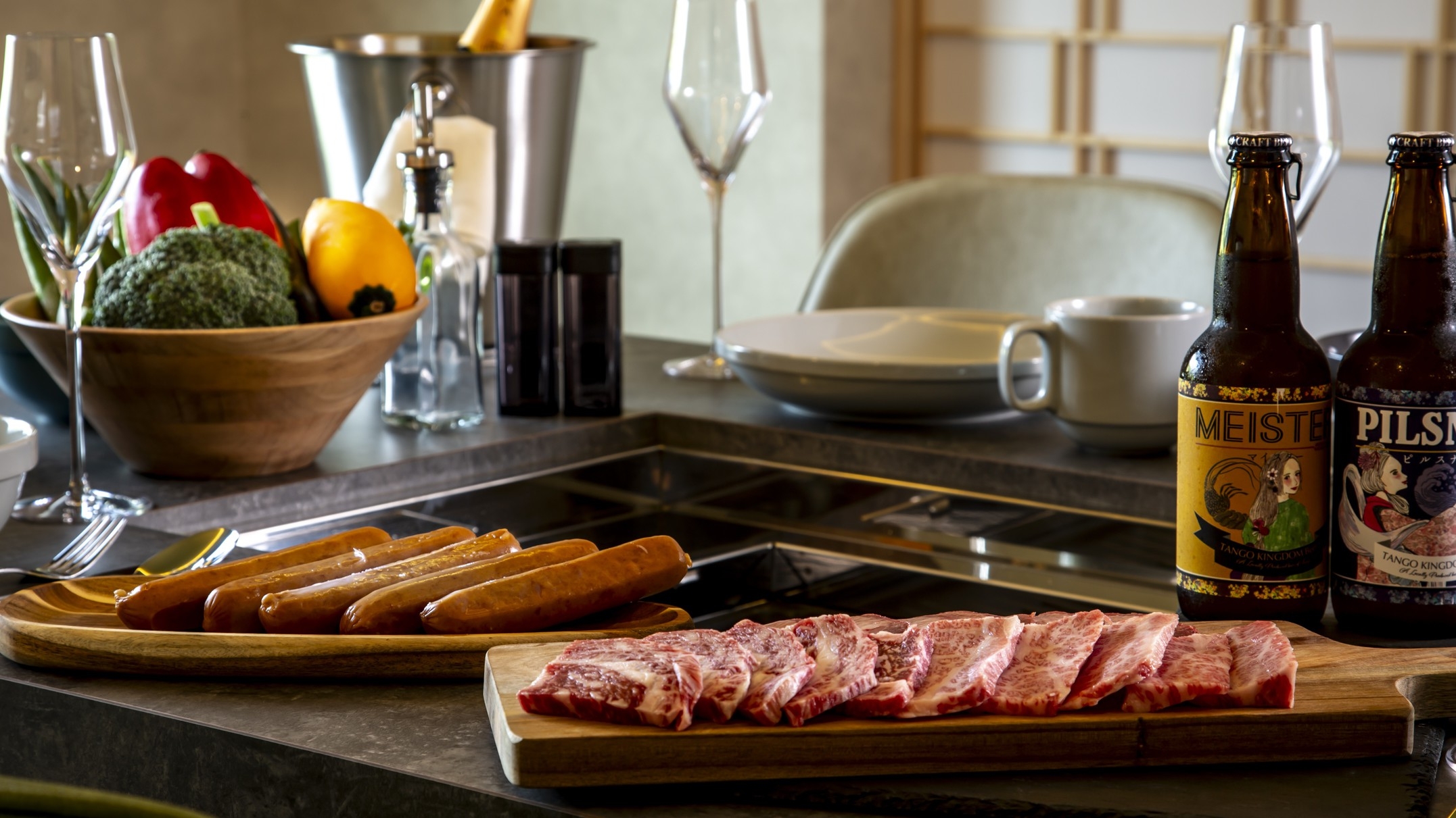 【1泊夕食付】海辺で愉しむBBQ付プラン・天然温泉＆プライベートサウナ付Villaでゆったりと愉しむ