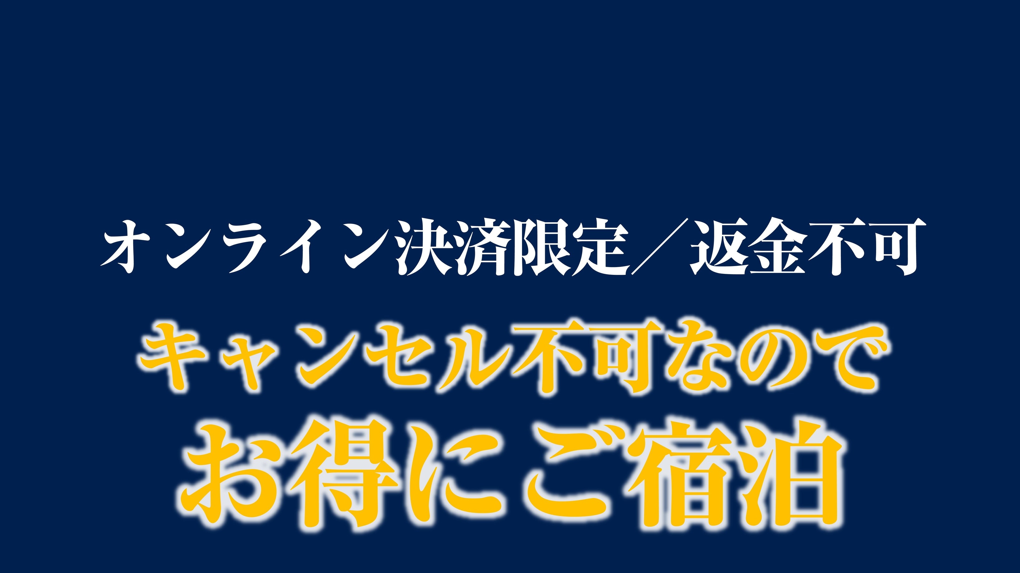 【事前決済限定】＜素泊り＞返金不可プラン！予定がお決まりならお得