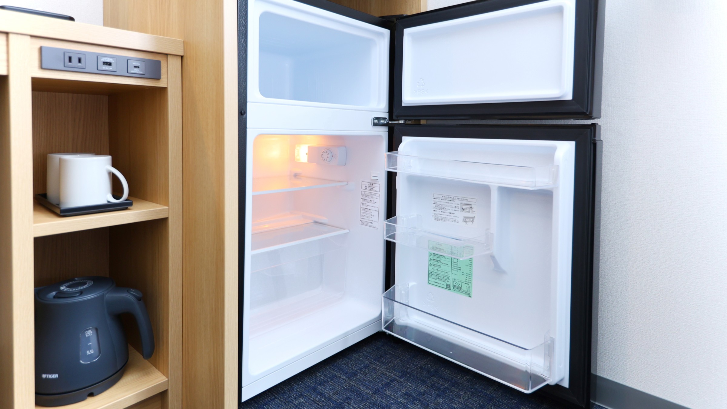 ＜禁煙＞連泊におすすめ　ダブル　2ドア冷蔵庫