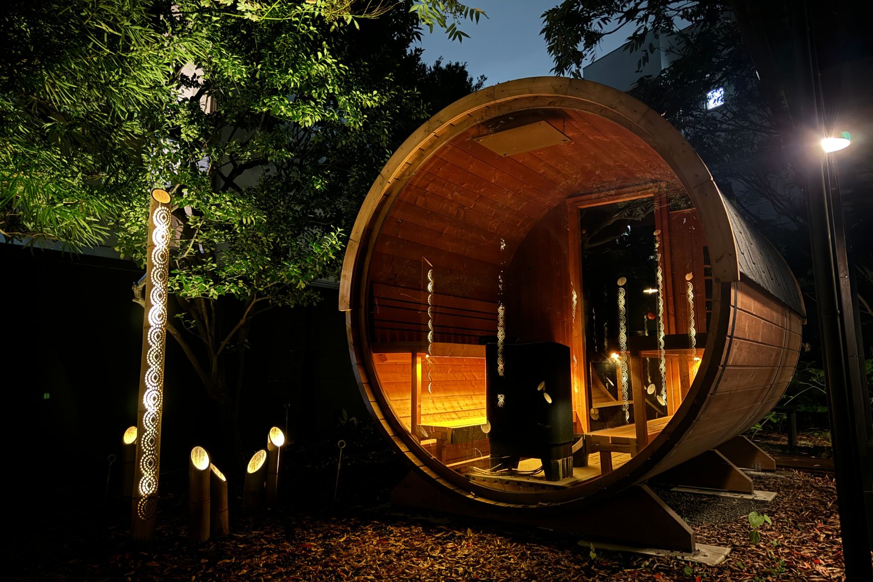 バレルサウナ（夜）