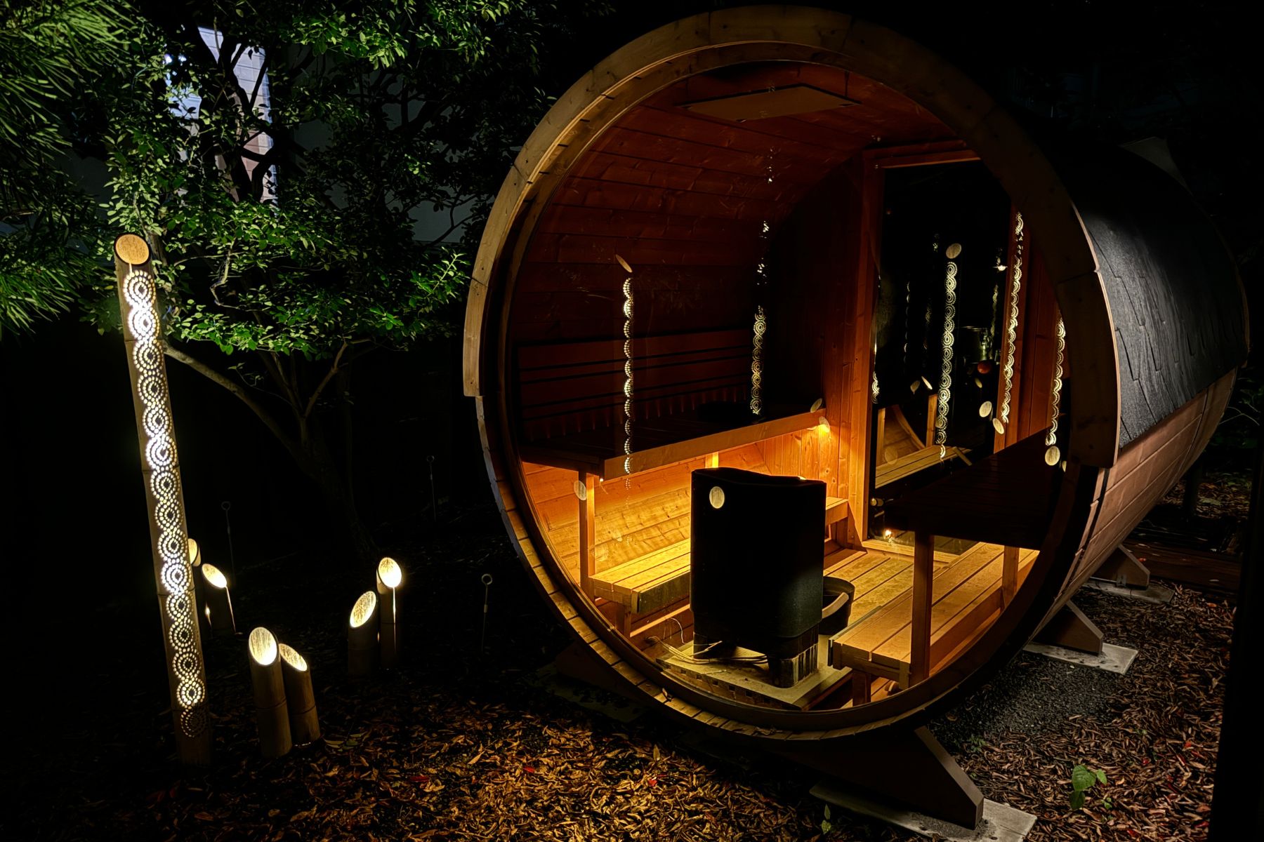 バレルサウナ（夜）