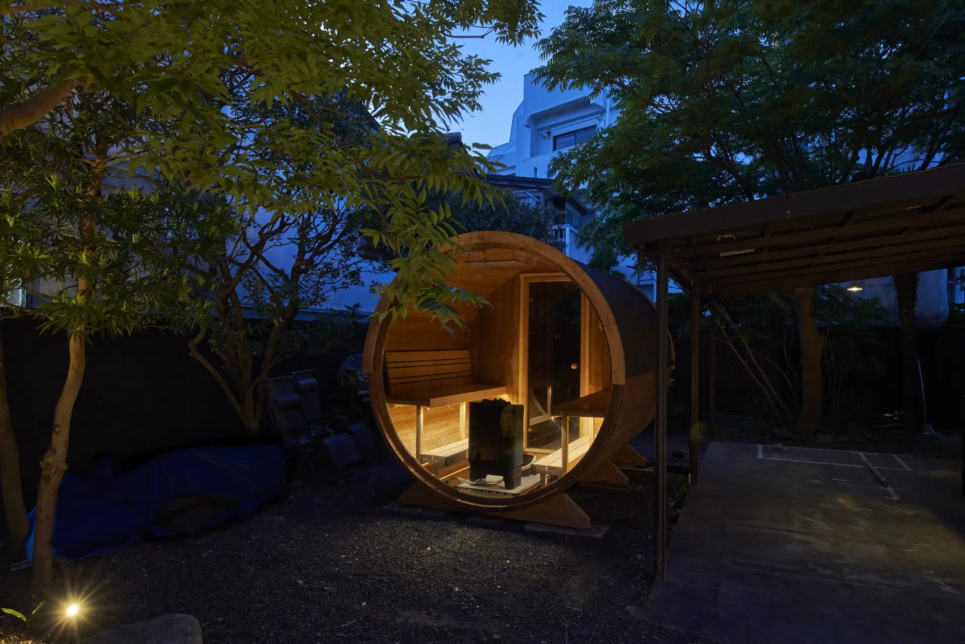 バレルサウナ（夜）