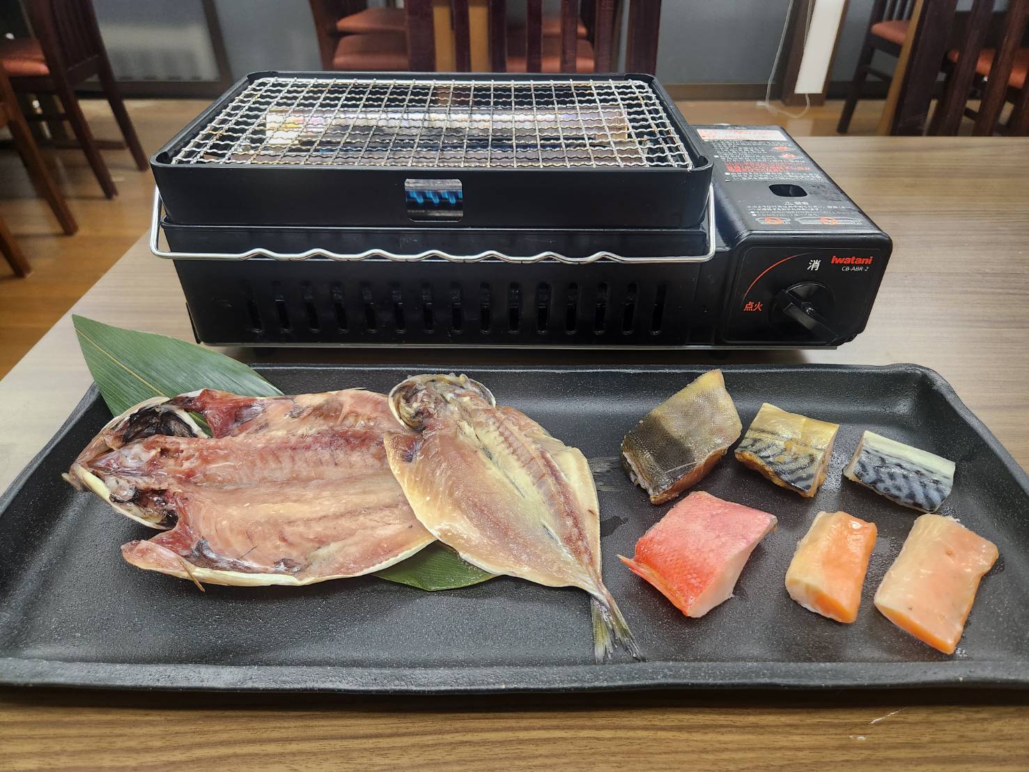 朝食の干物一例