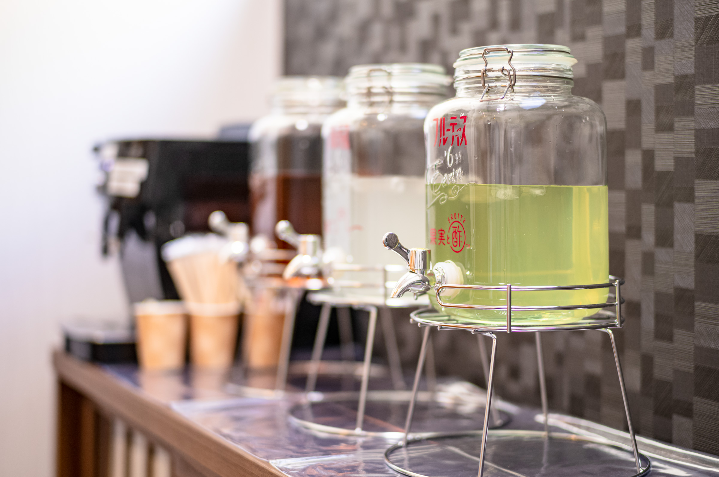 ウェルカムドリンク(ピーチライチ、シャインマスカット、)