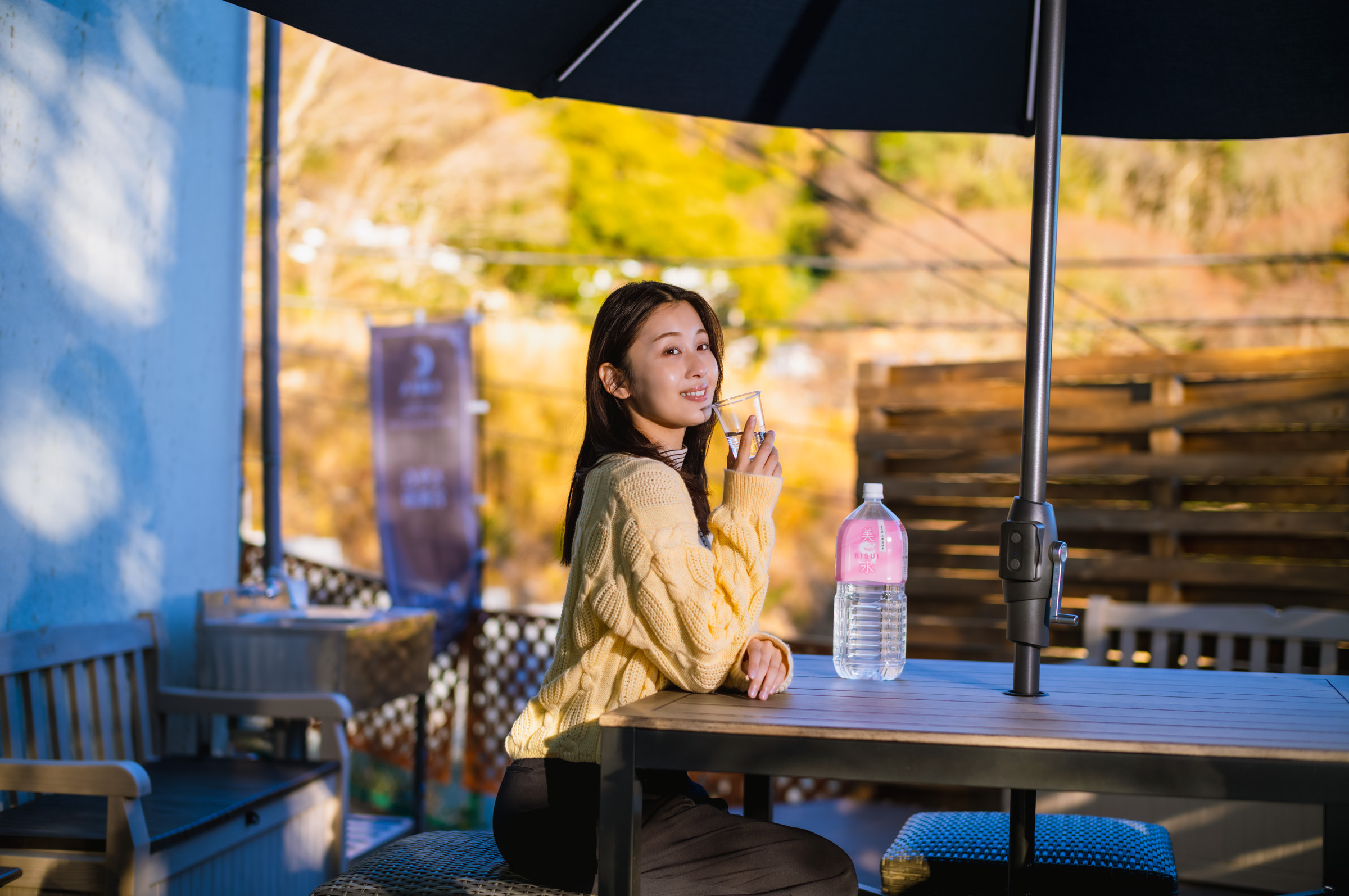 テラスでひととき