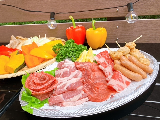 食材付BBQプラン（およそ２〜３人前）