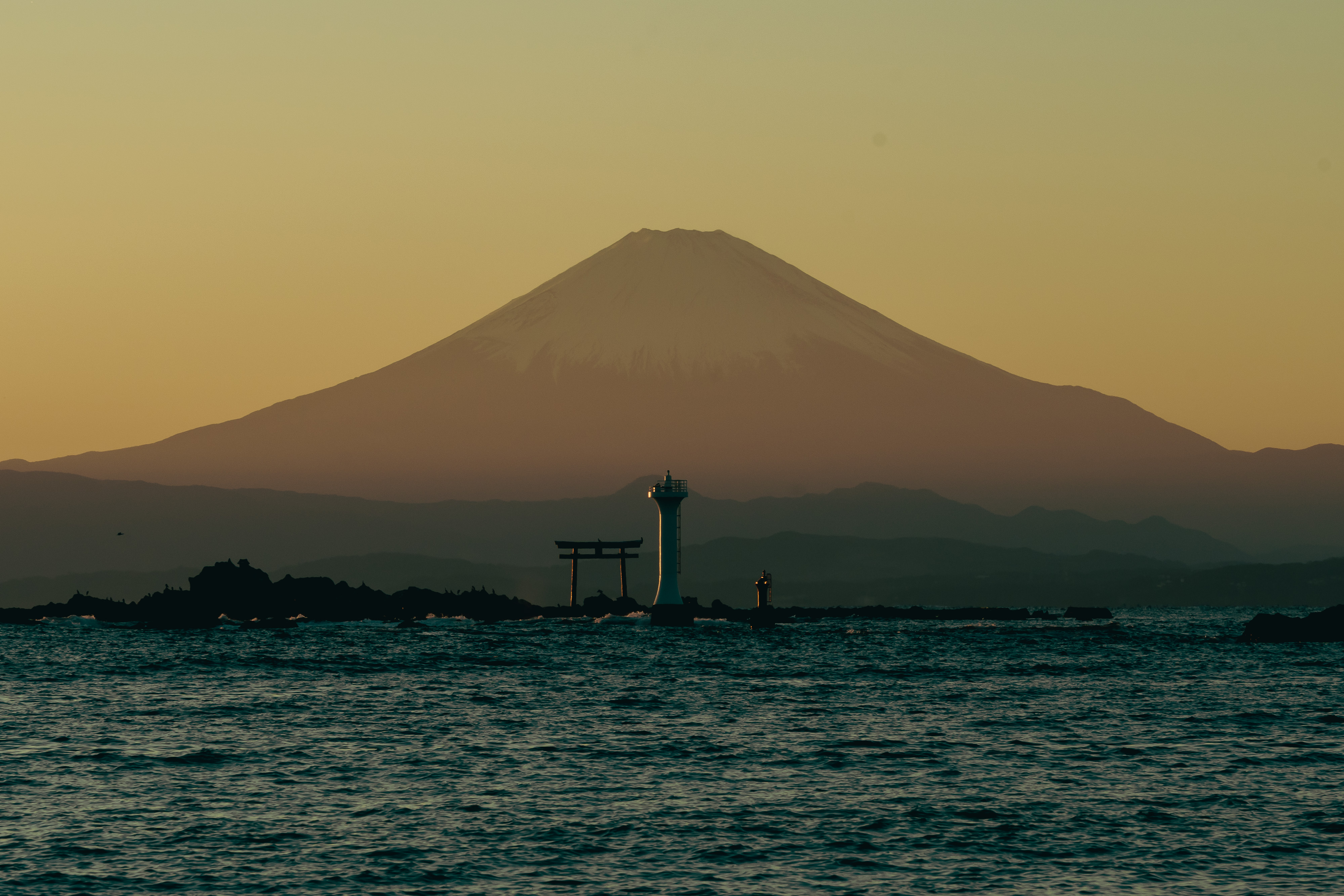 真名瀬海岸（夕方）