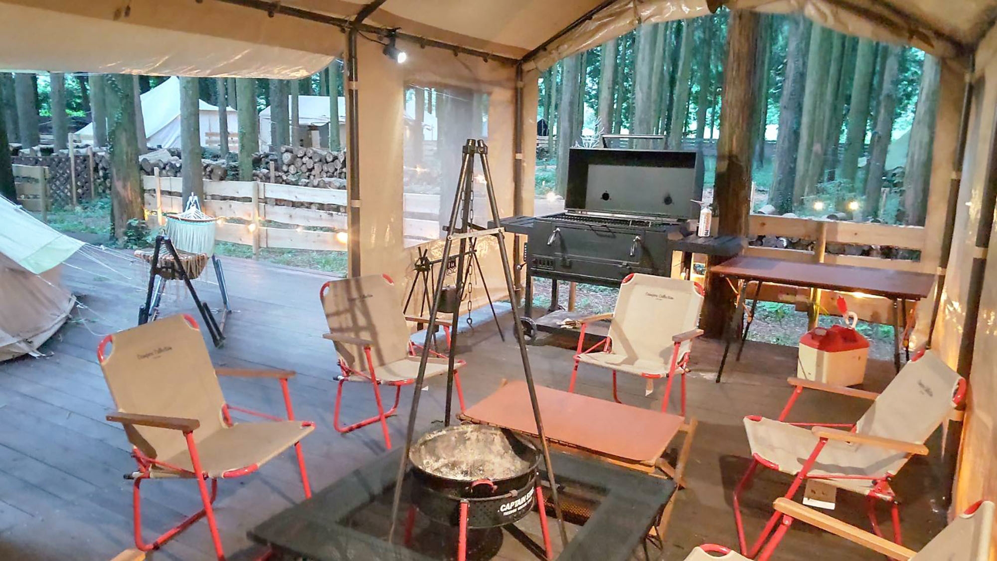 【夕食BBQ付き】地産地消のこだわり食材を堪能♪大自然の中で楽しむグランピング！＜ペット連れ可＞