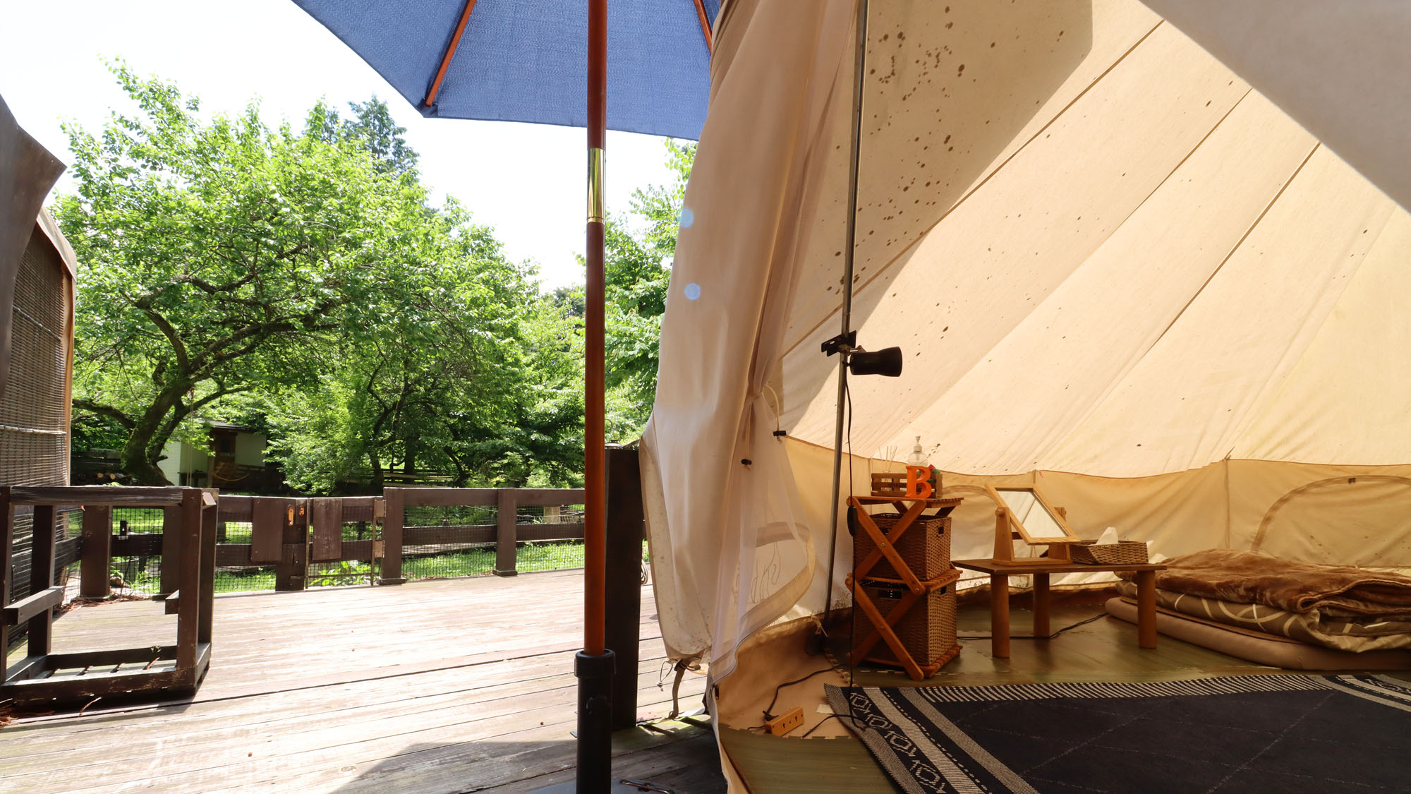 【客室_20㎡テントB】〈ミニドッグラン付〉テントでのんびりお過ごしいただけます