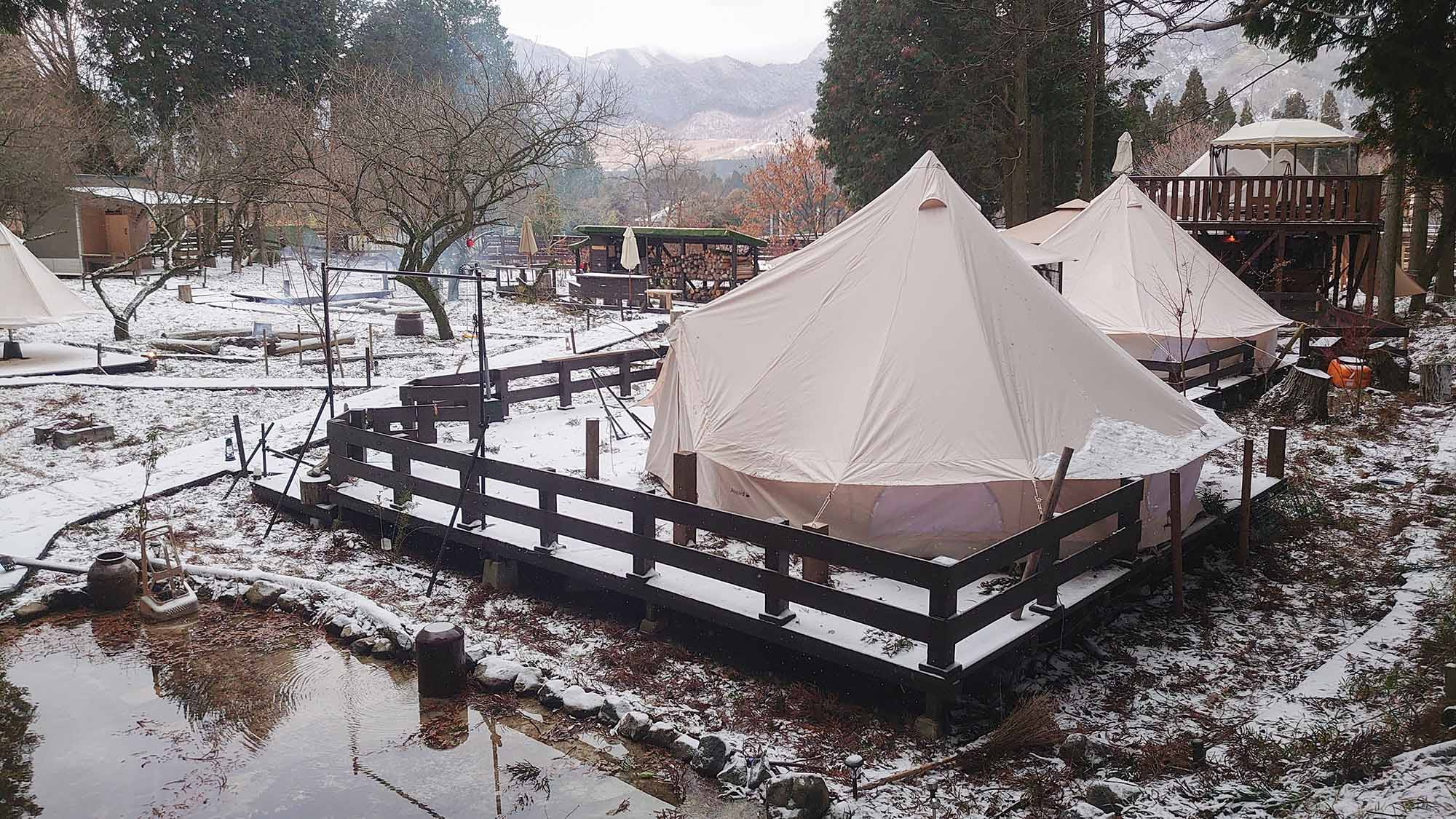 ・【上質なキャンプ】南阿蘇の雪景色。豊かな自然を満喫できます