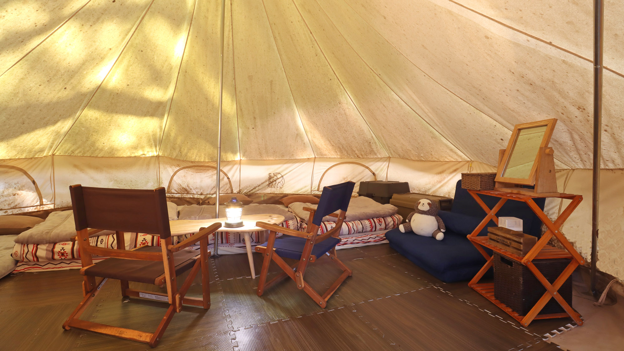 【客室_20㎡テントD】〈ペット可〉通気性抜群で夏でも快適♪