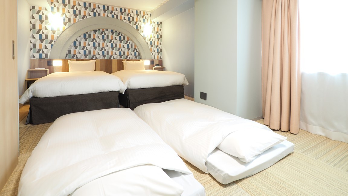 デラックスファミリールームは4名様までご利用いただけます