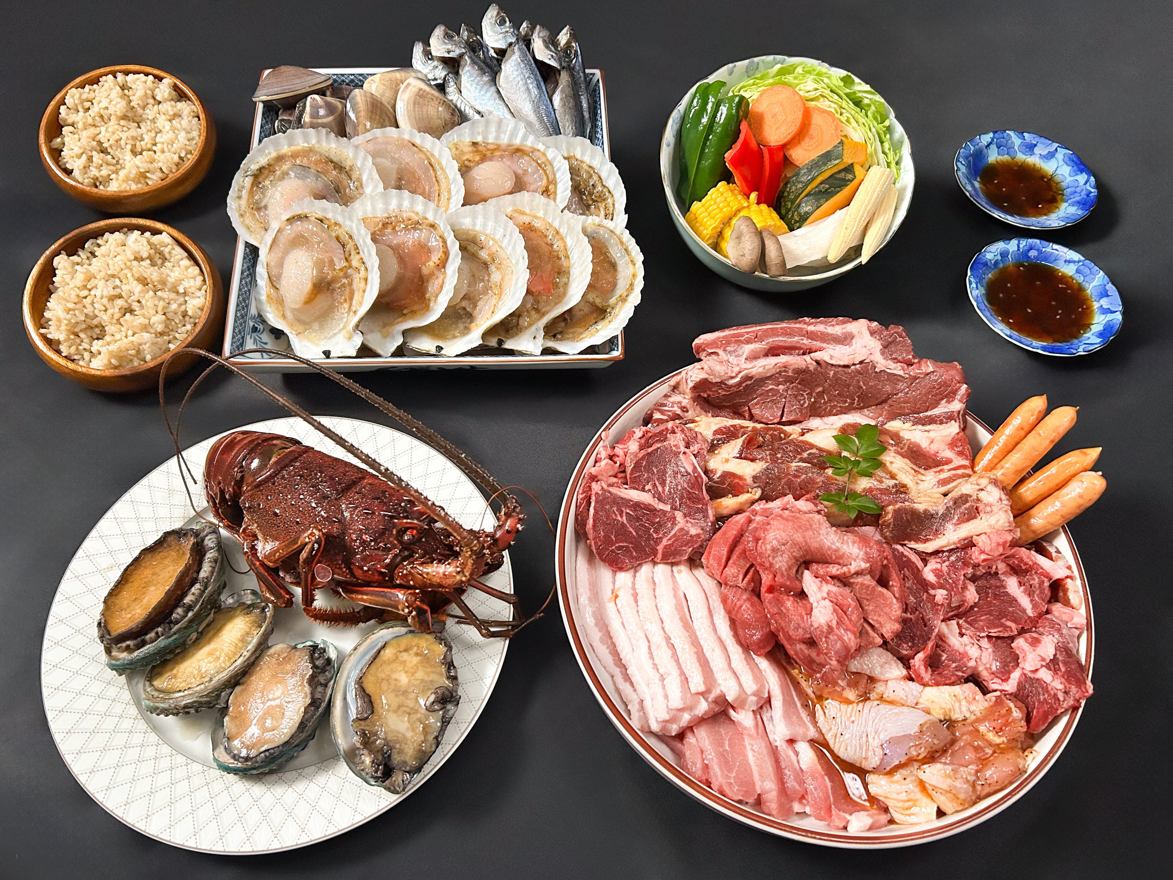 ボリューム満点のBBQ食材セット