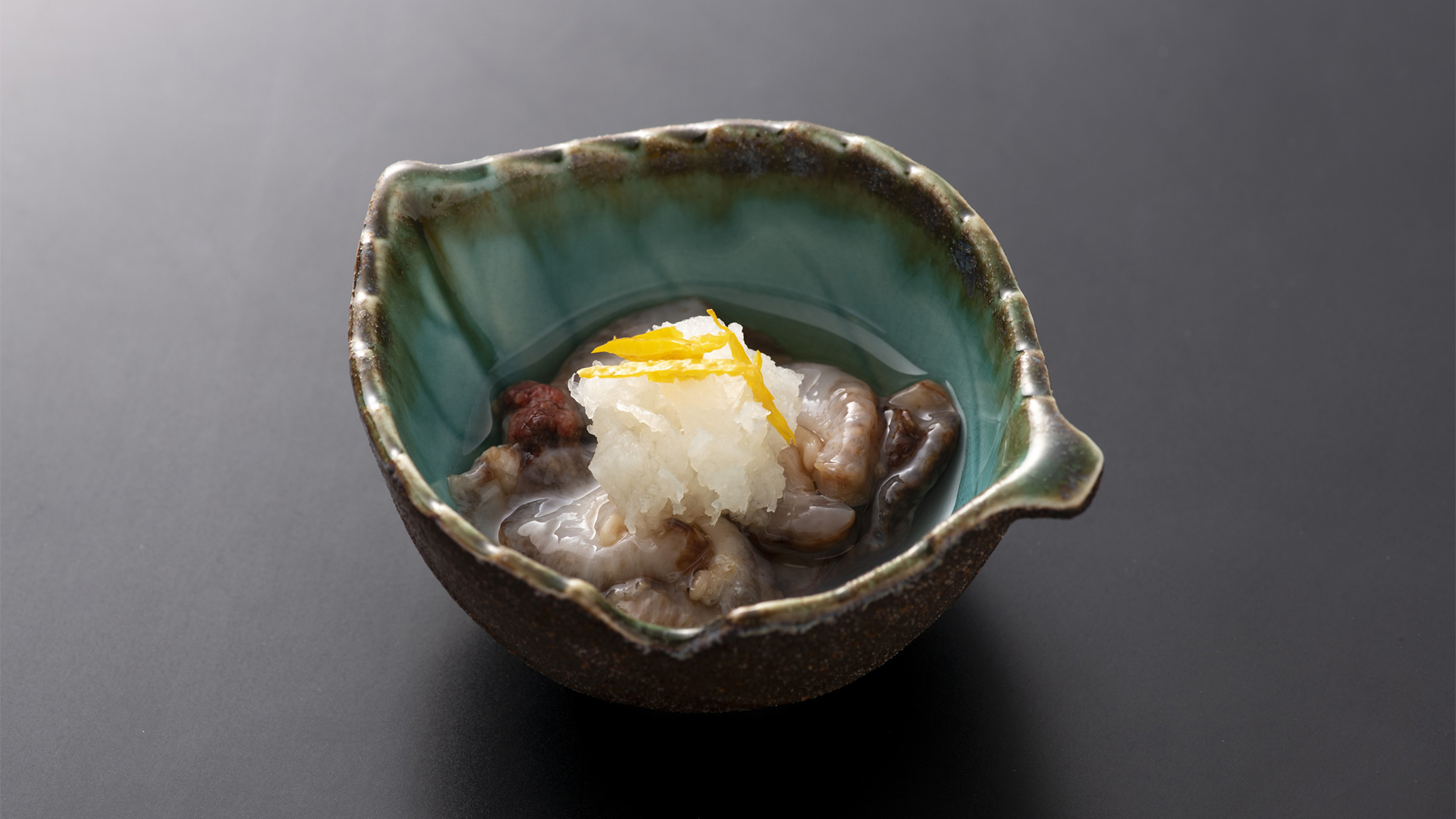 ・【夕食一例】コリコリとした食感の「なまこ」は、さっぱりポン酢でお召し上がりください