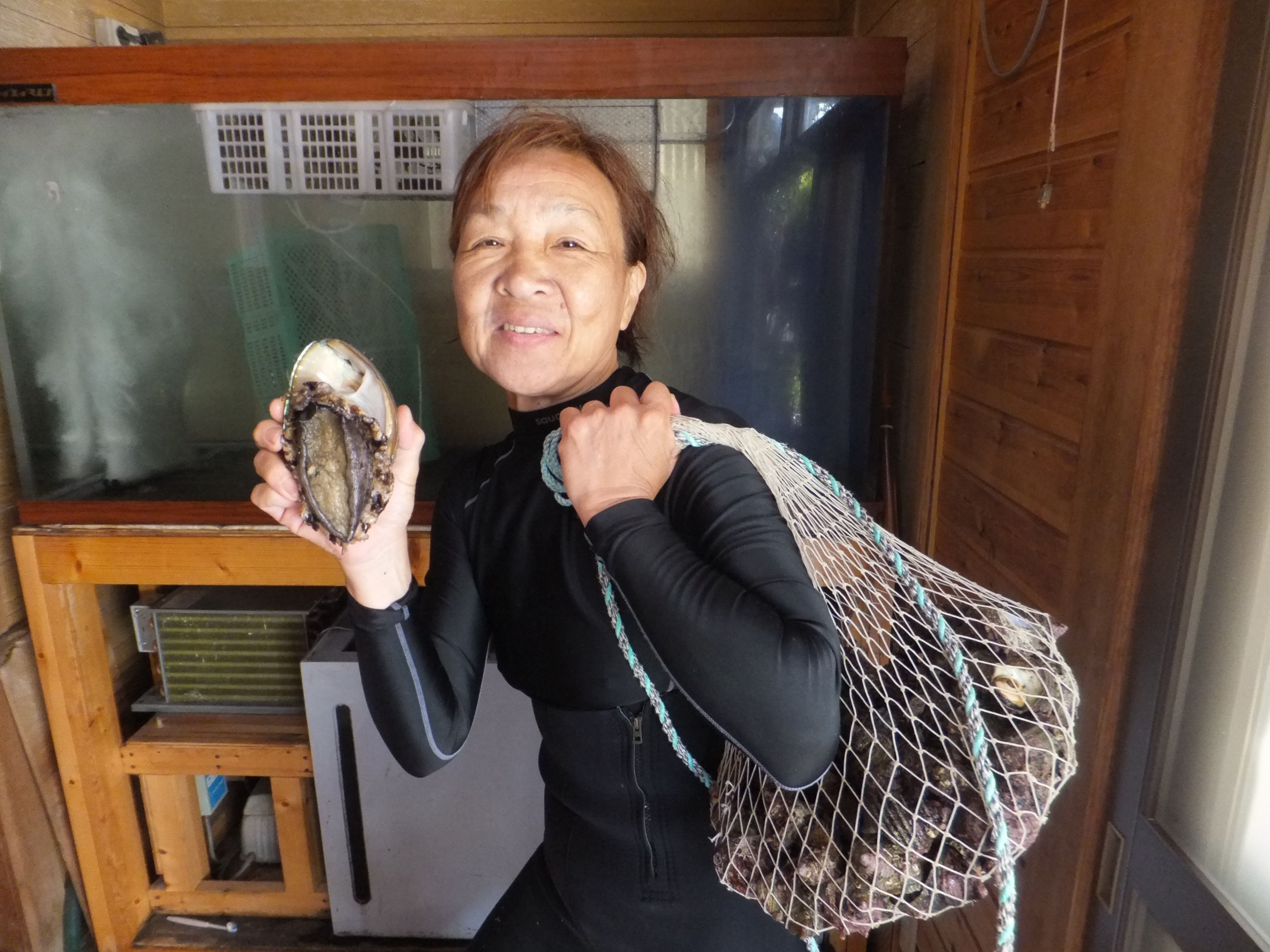 サザエやアワビは私にお任せ！