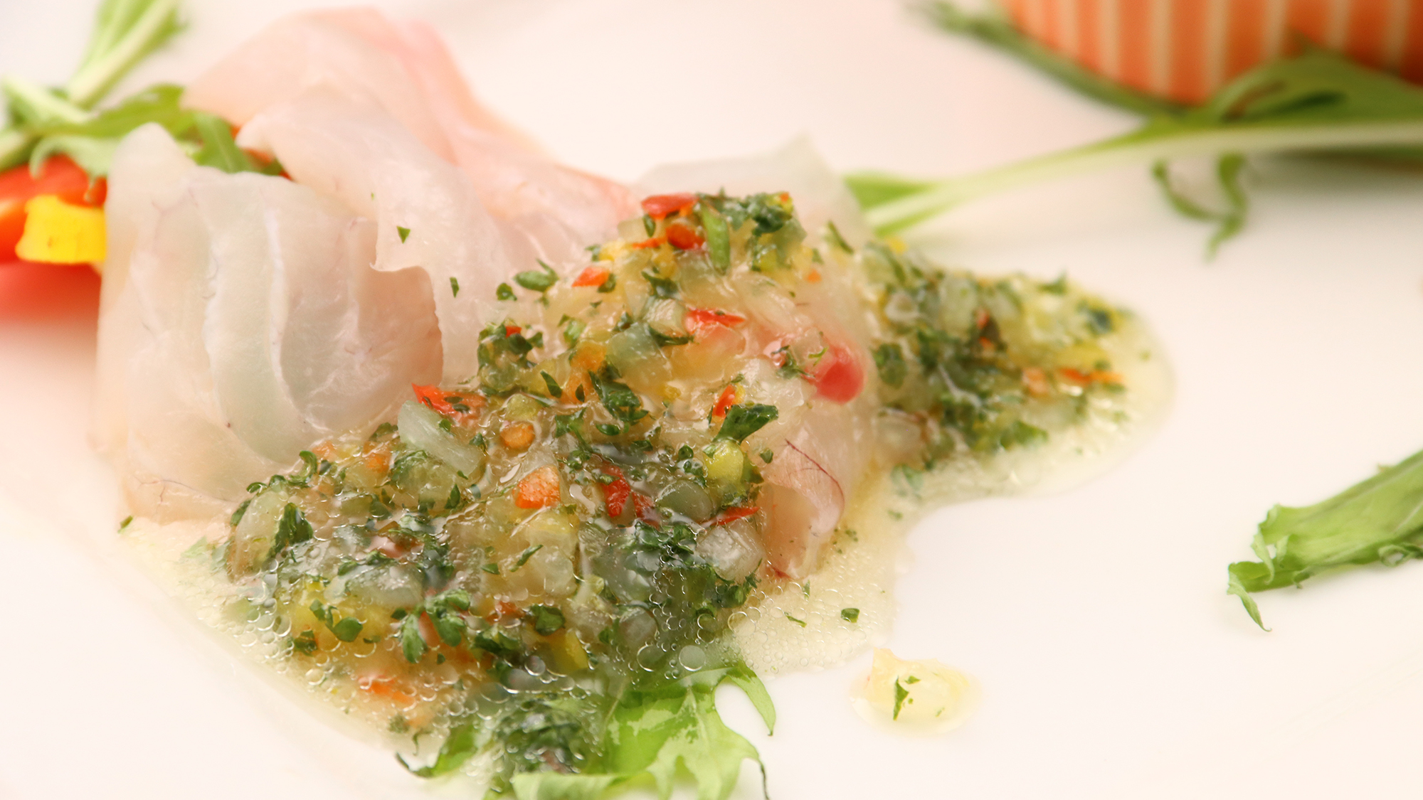 【お料理】 スタンダード　 タイのカルパッチョ 