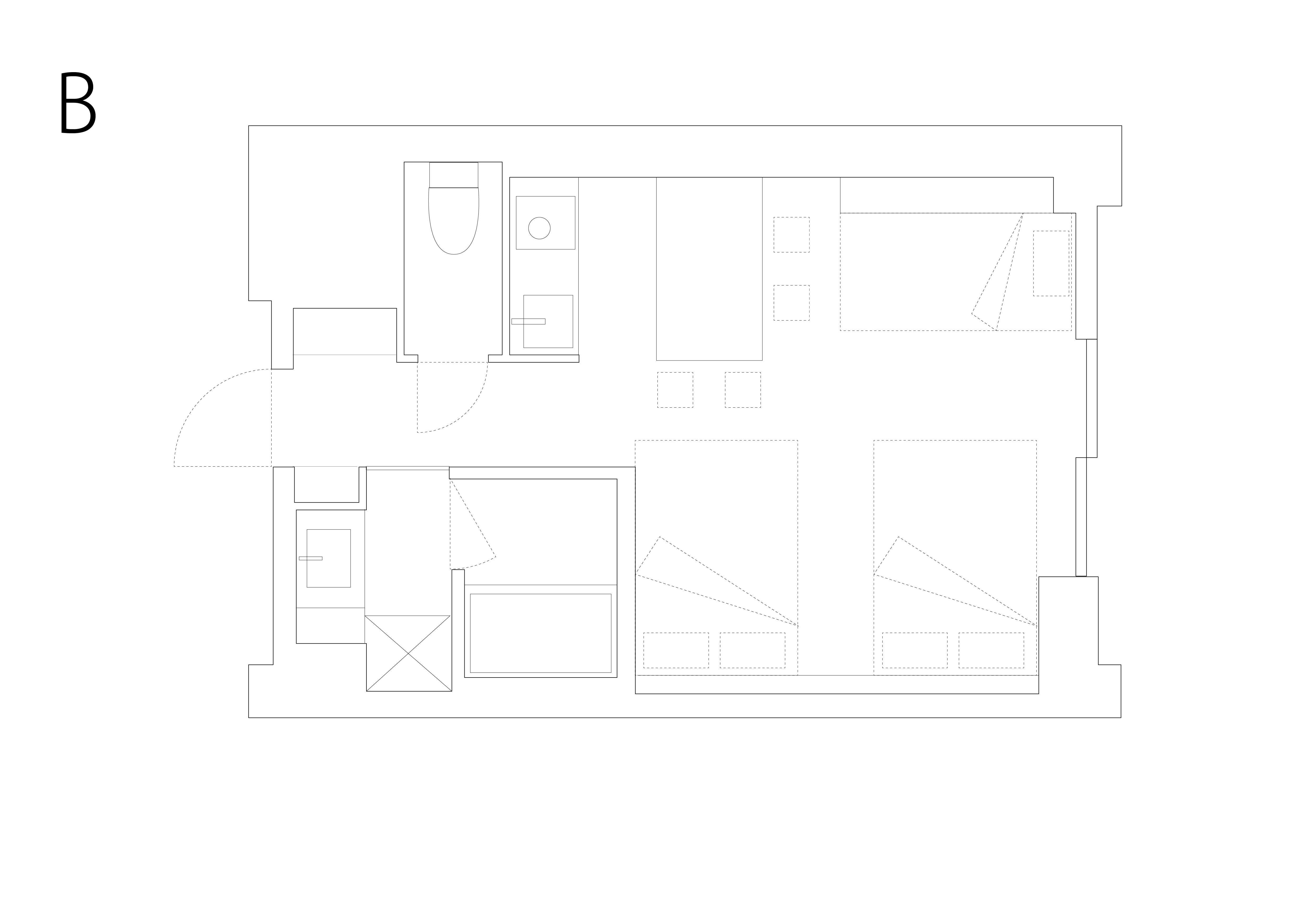 【デラックストリプル / スーペリアツイン】間取り図