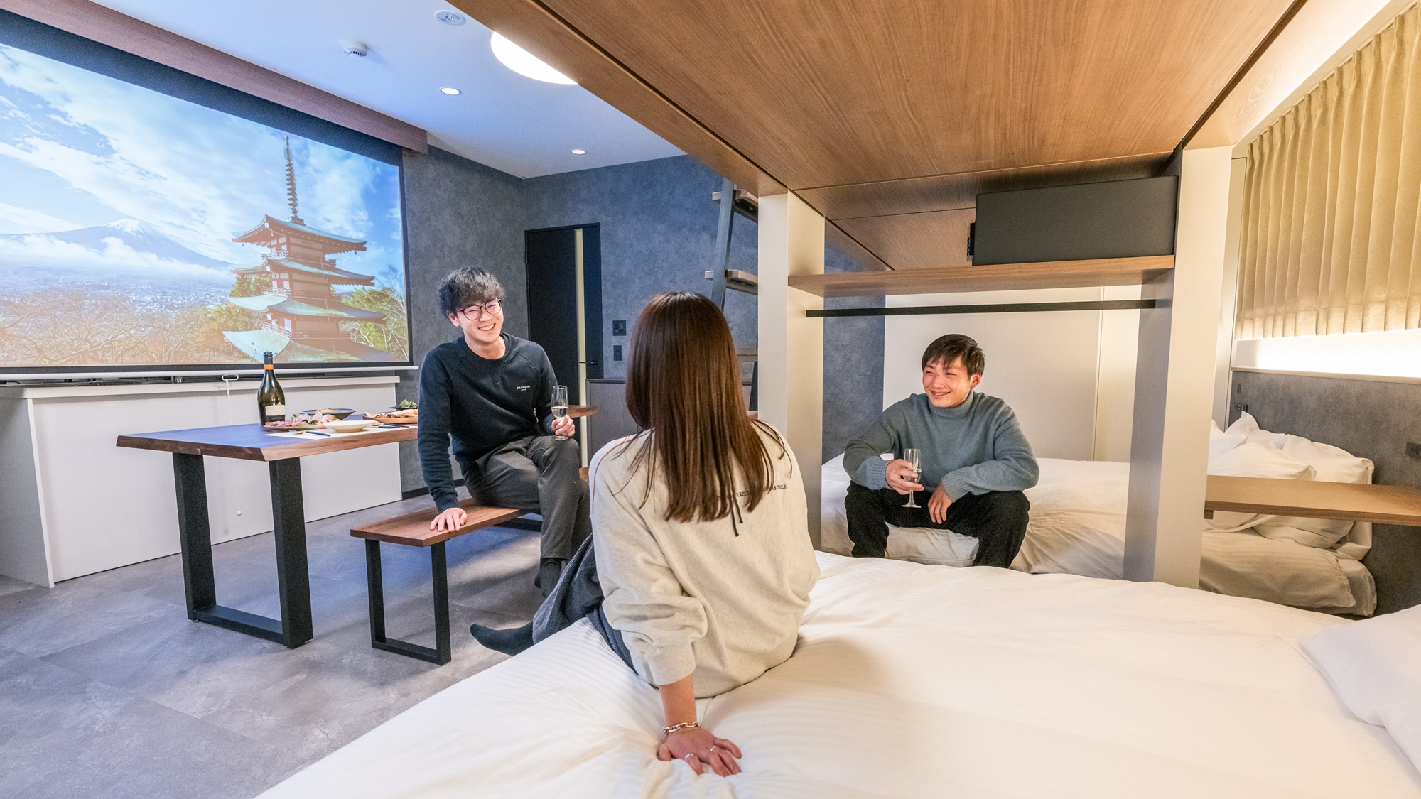 プロジェクター　滞在イメージ　