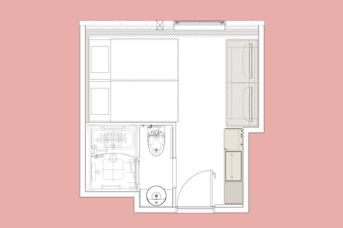 2 Beds Room w/sofa