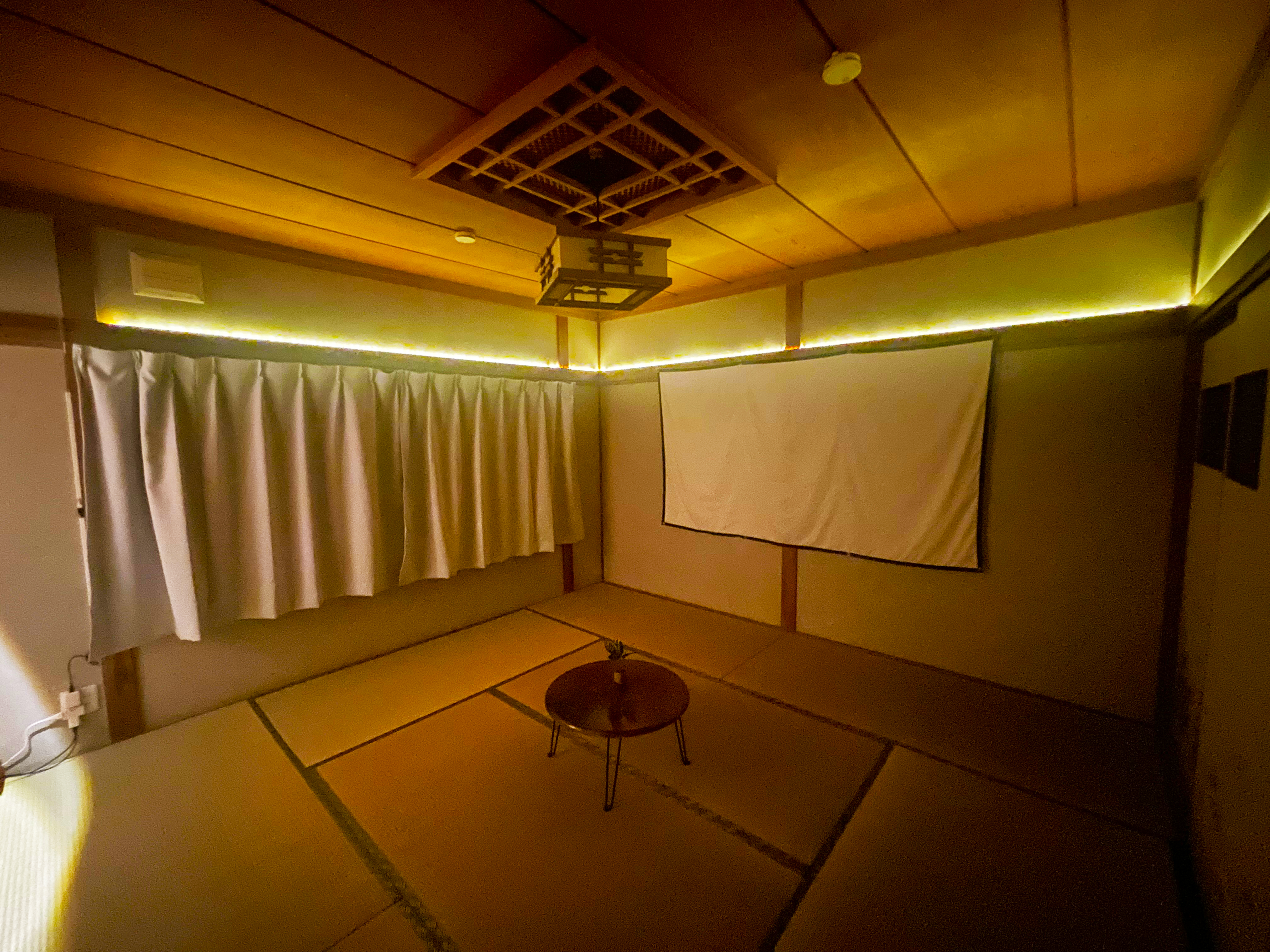 和室のライトアップ