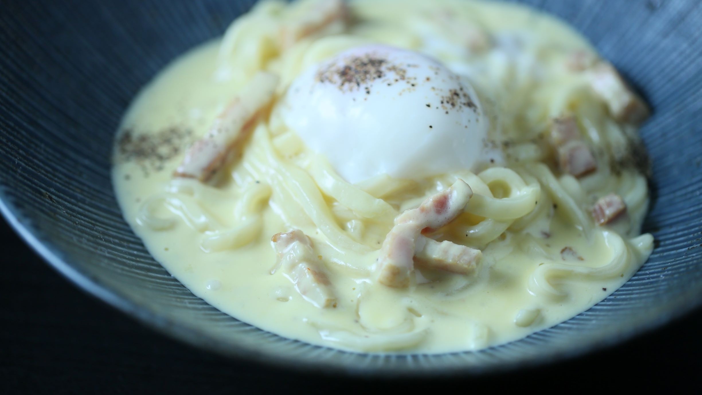 カルボナーラうどん