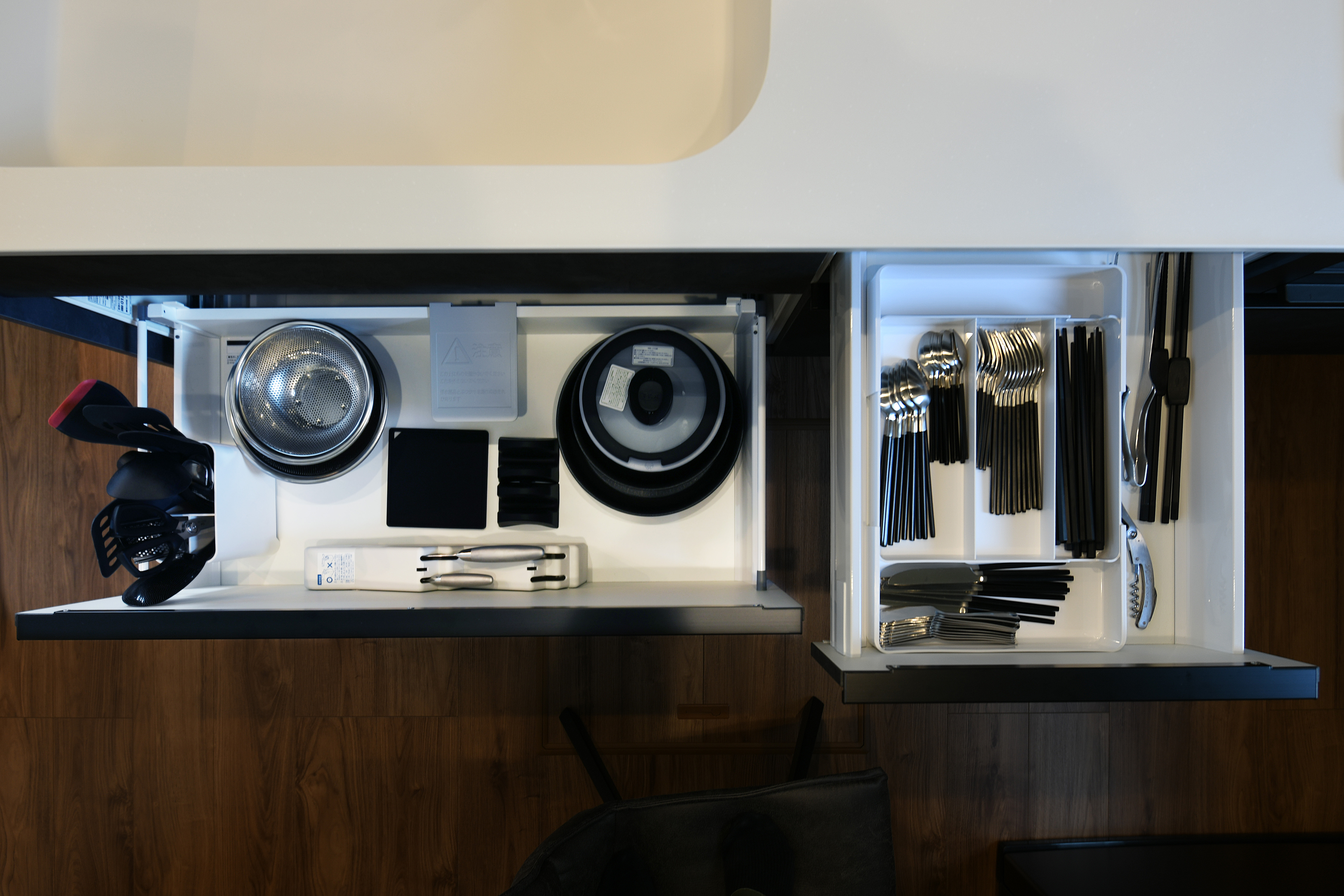 フライパン、鍋、ボウル、ザル