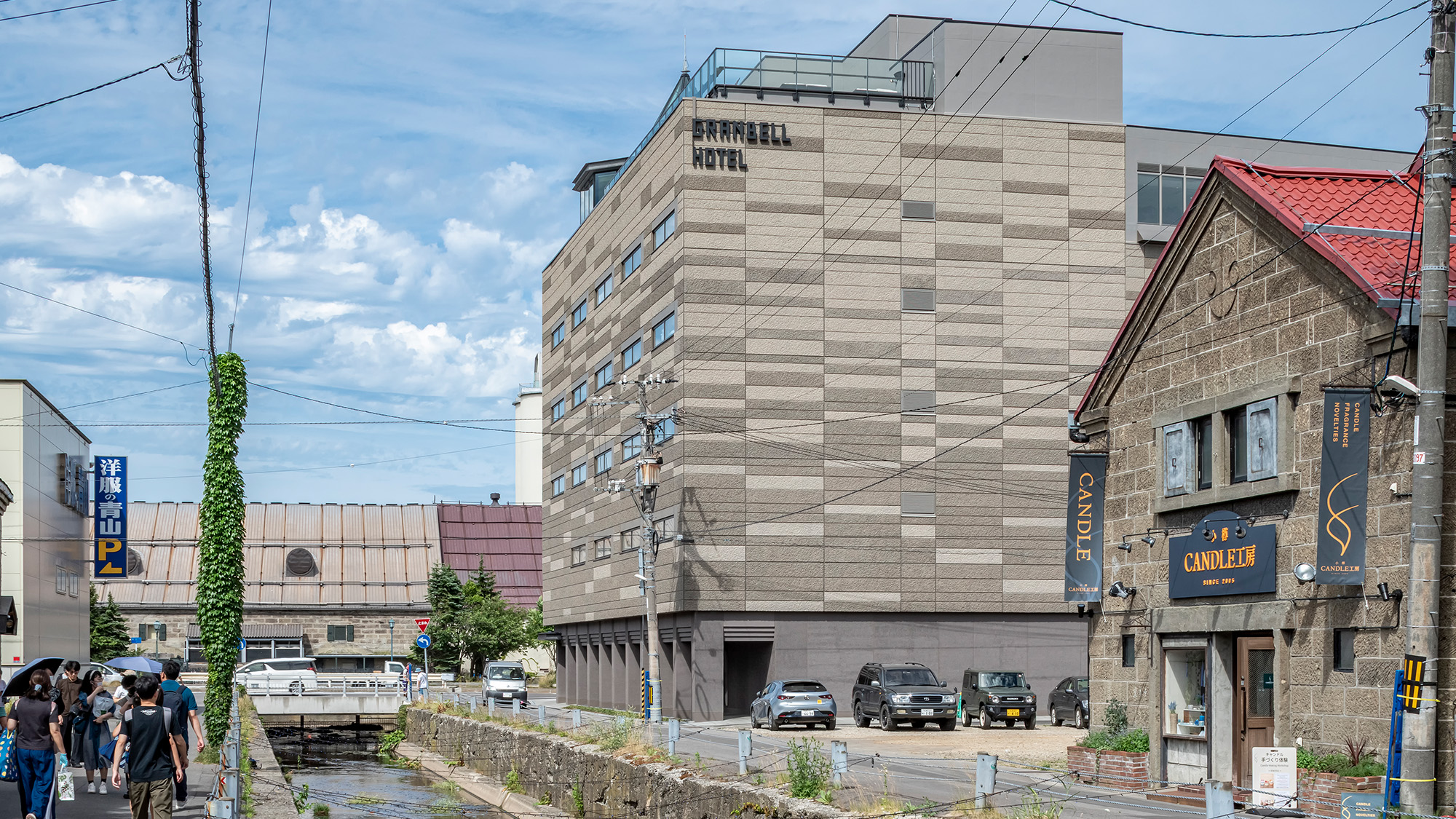 【外観】小樽運河徒歩1分。運河クルーズや情緒ある街並み、小樽グルメを満喫