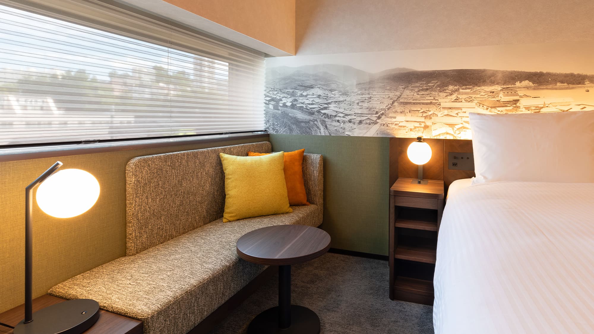 【ダブル】18平米／広々とした160cm幅のベッドが、快適な睡眠をお約束いたします