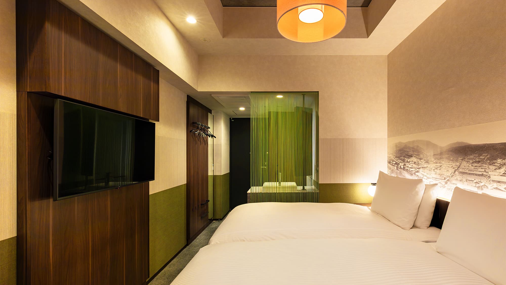 【ハリウッドツイン】18~21平米／ベッド2台を隣同士に並べ、ダブル仕様でもご利用いただける客室