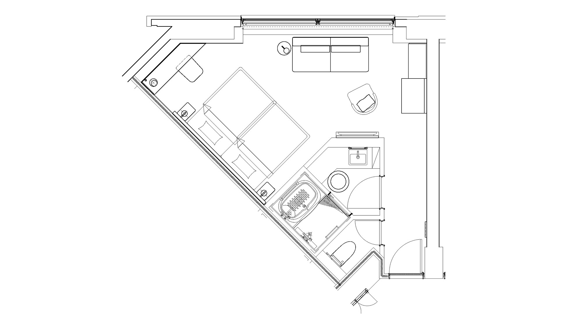 【デラックスツイン】37平米／ご友人やご家族・グループでの観光等、幅広いニーズにお応えする客室