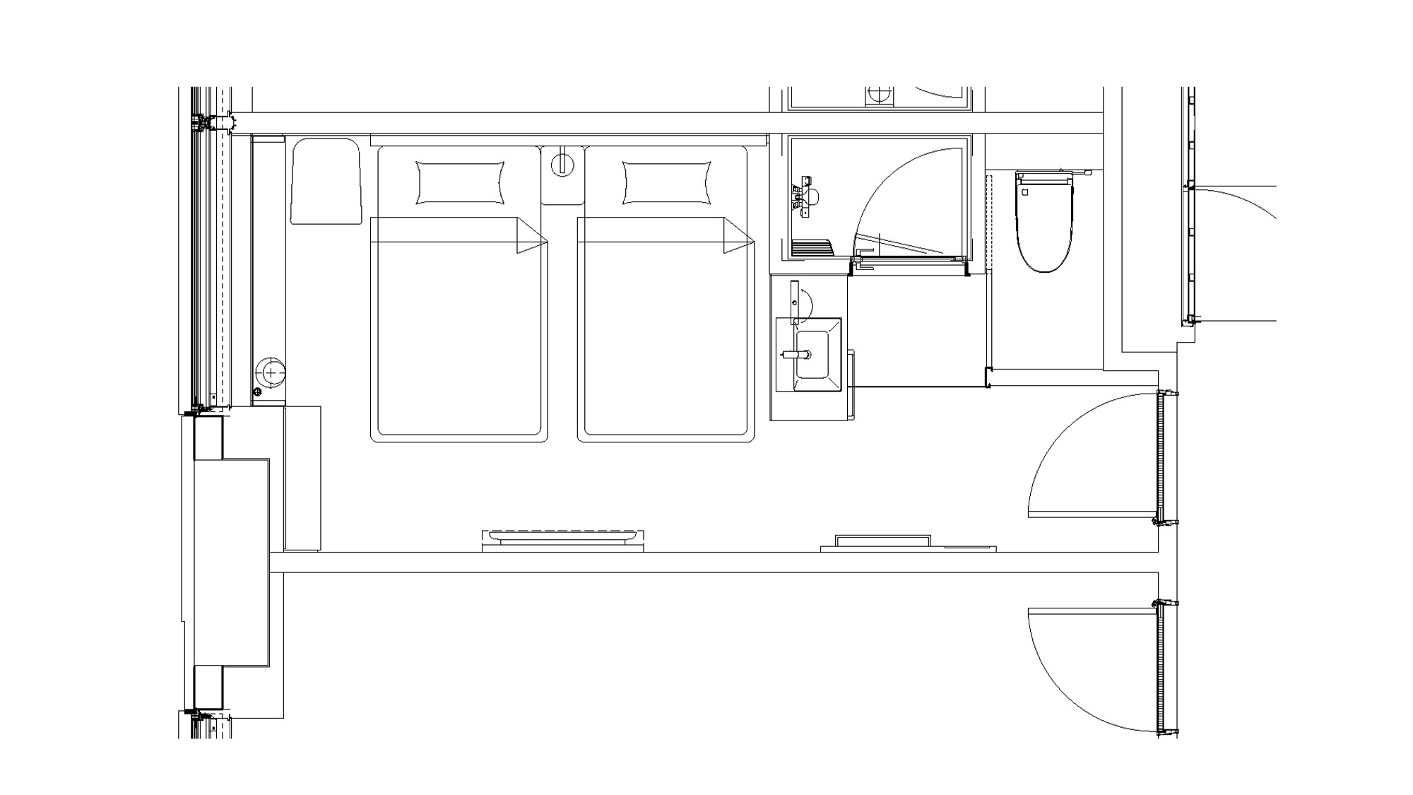 【ツイン】19~21平米／ご友人同士やカップルでの観光など、幅広いニーズにお応えする客室