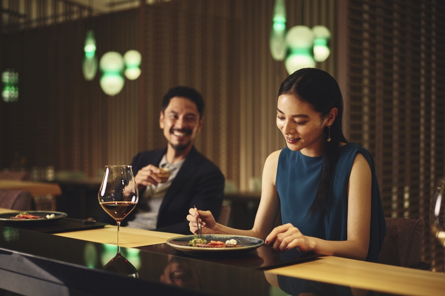 【非日常を味わうLuxury Stay】夕食は旬の食材を使用した現代割烹のお任せコース/夕朝食付