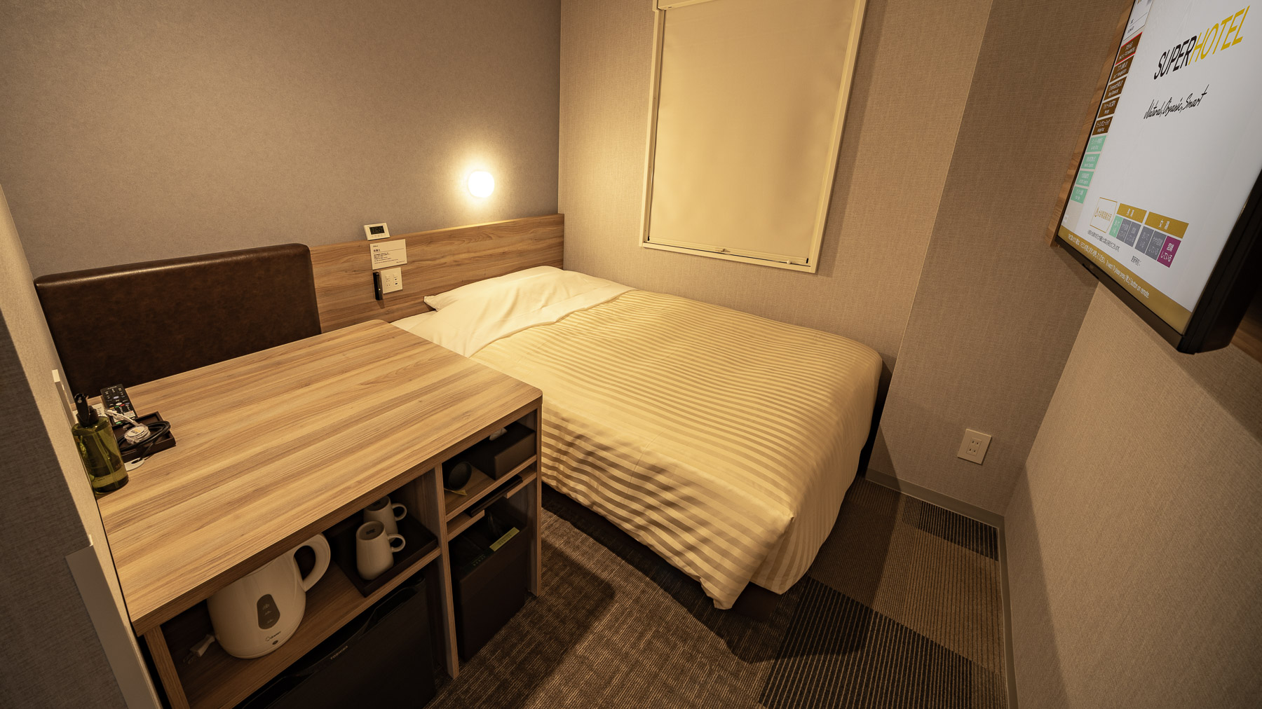 やや暗めの明るさが眠りを誘います