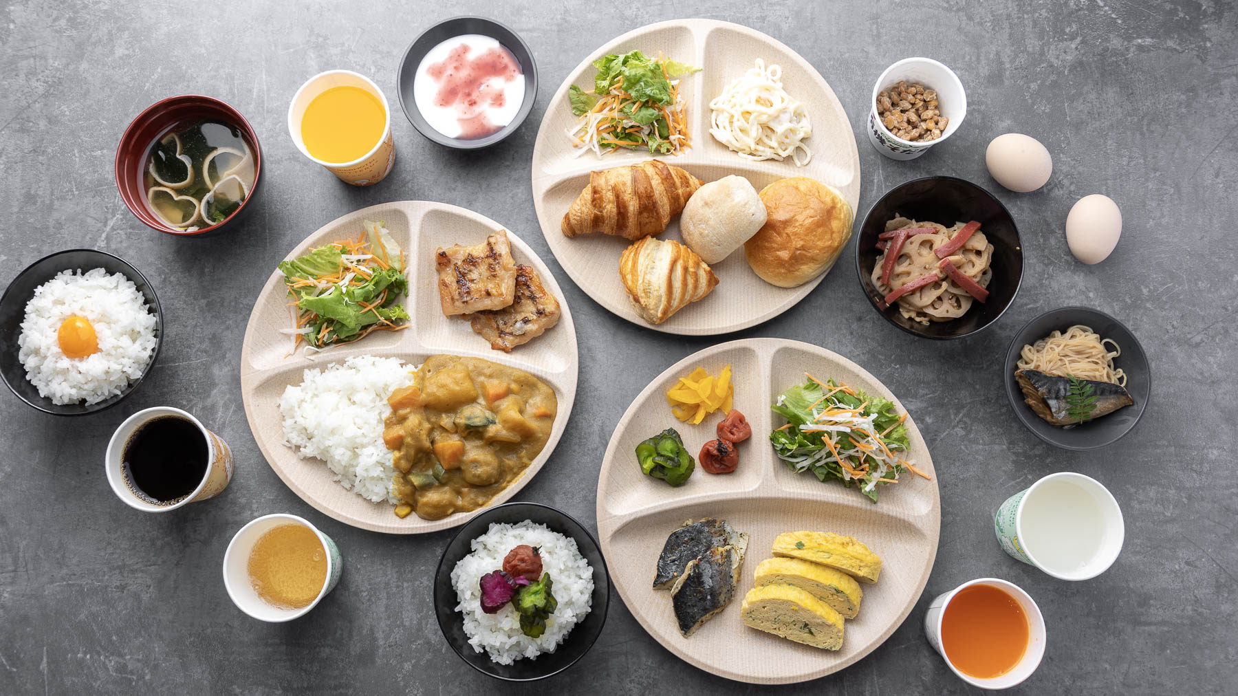 自分好みに盛り付けできます