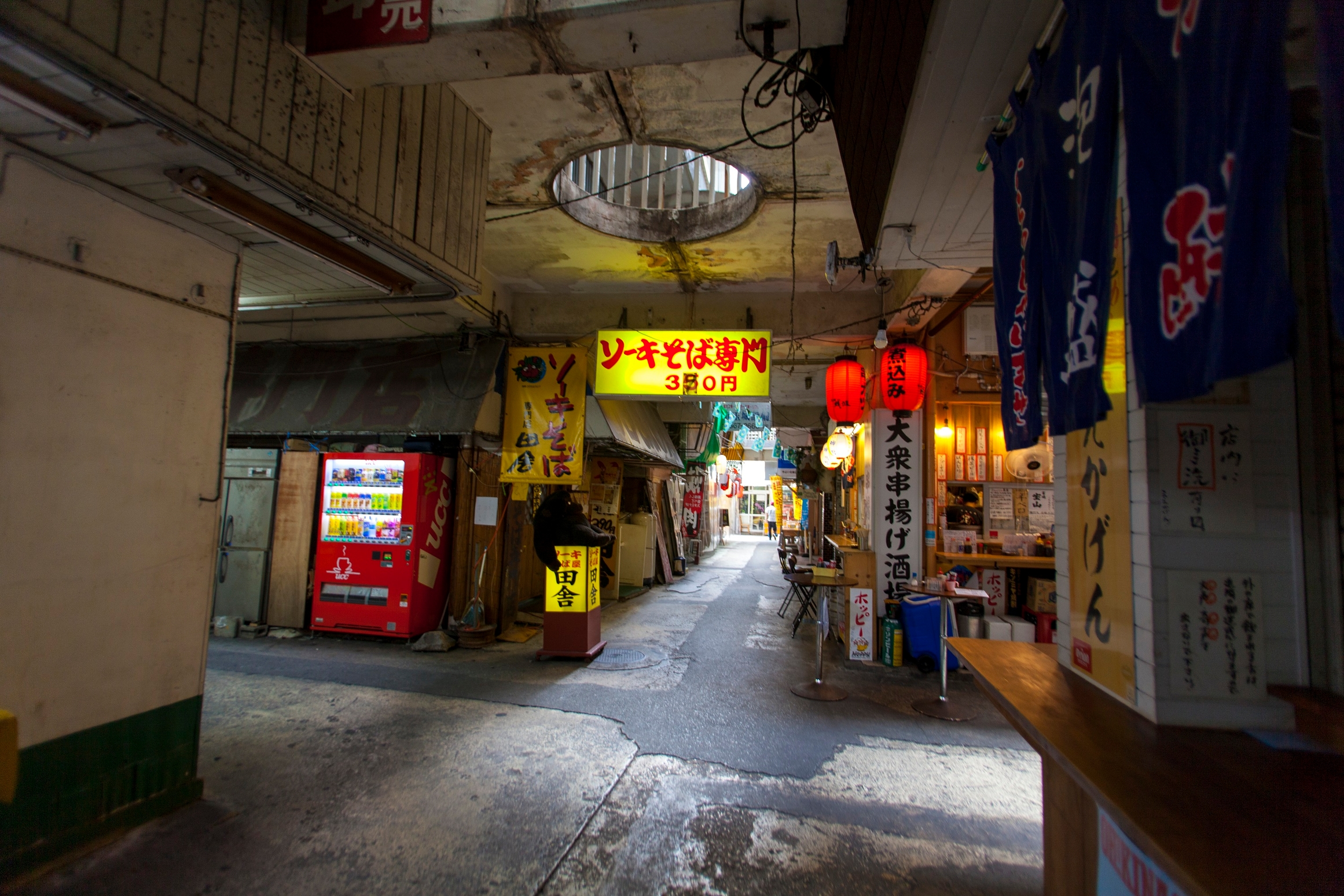 【平和通り商店街】ホテルから車で10分