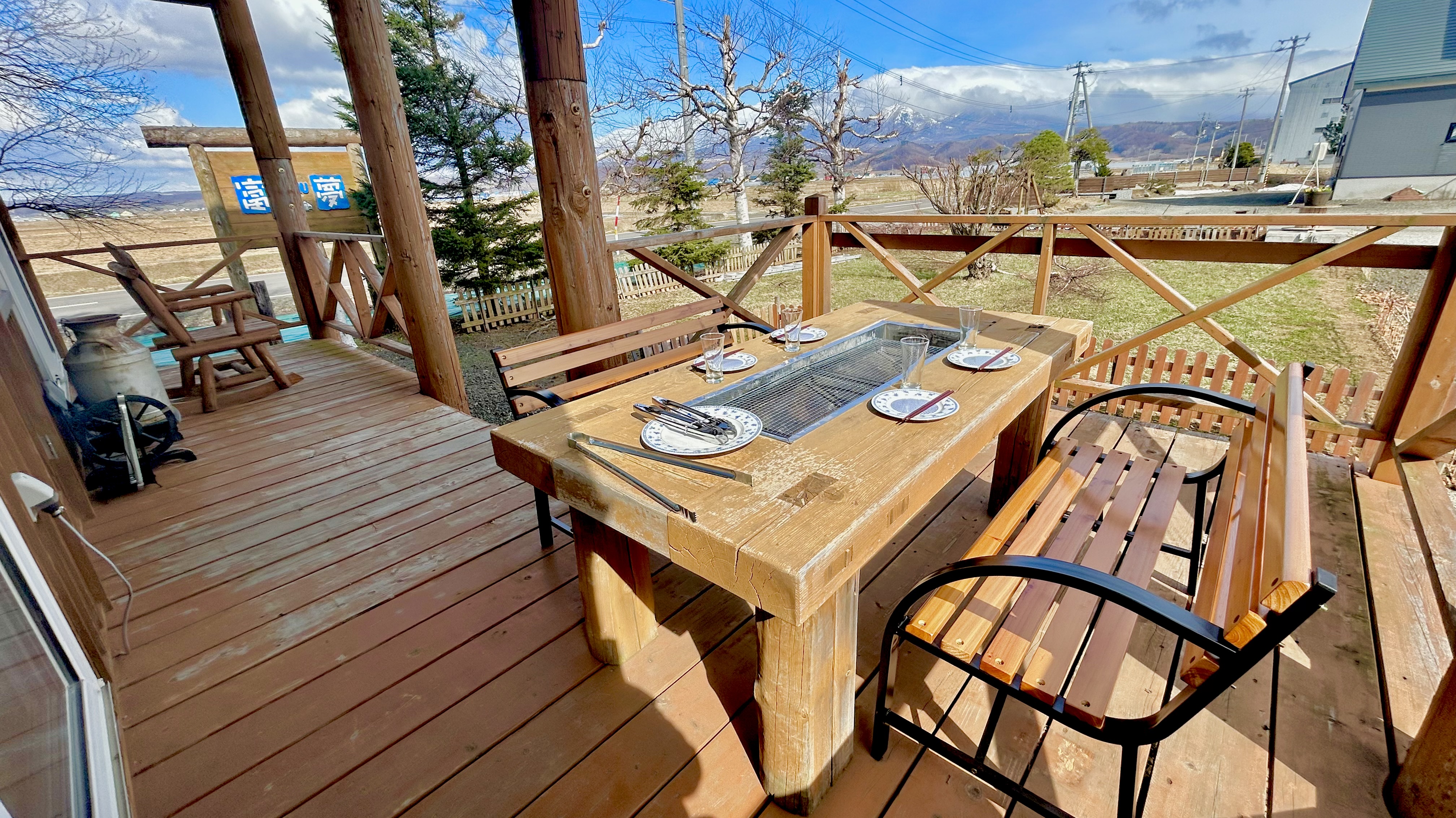 BBQスペース(貸切コテージ)