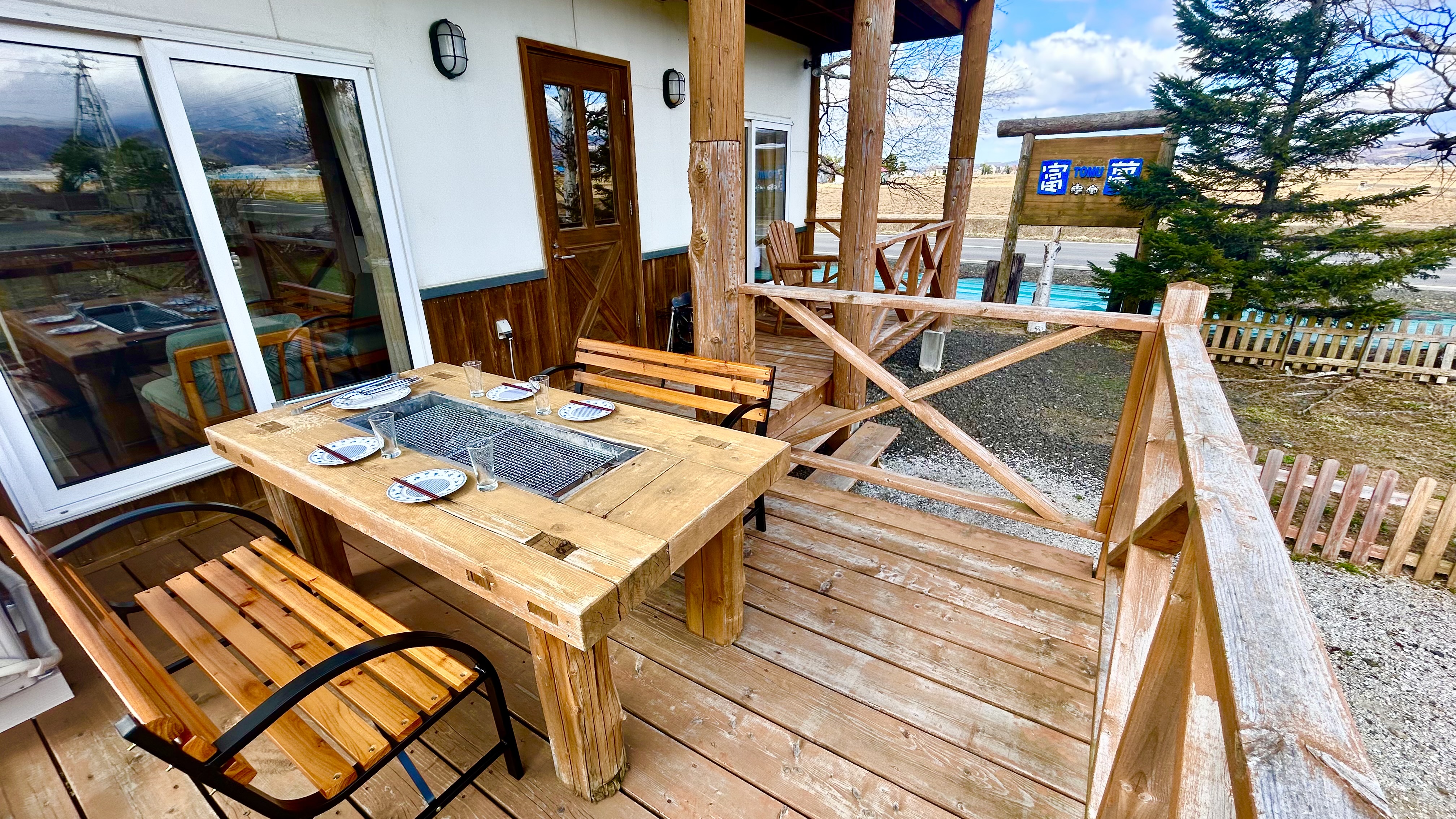 BBQスペース(貸切コテージ)