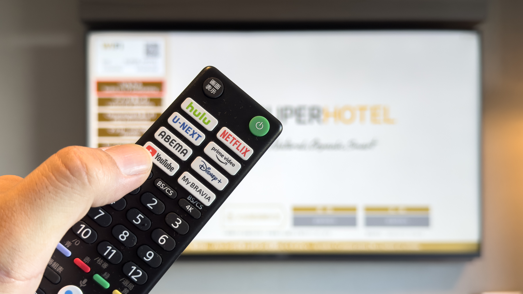 49型テレビで大迫力の視聴♪