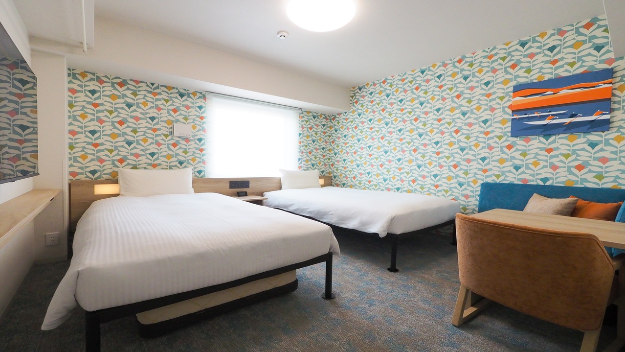 スタンダードツインルーム　洗濯機・レンジ付き