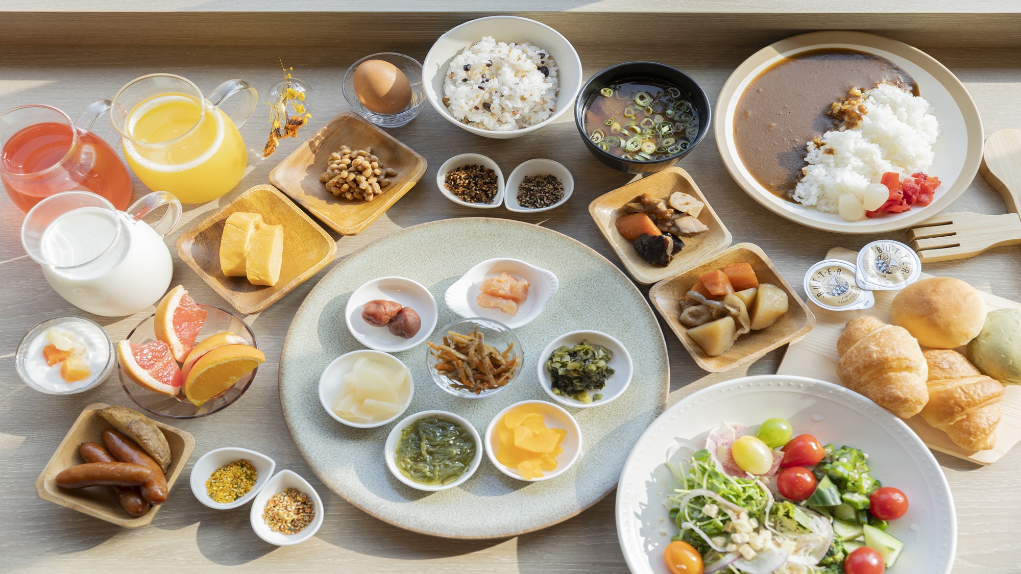 地産地消にこだわった朝食ブッフェ