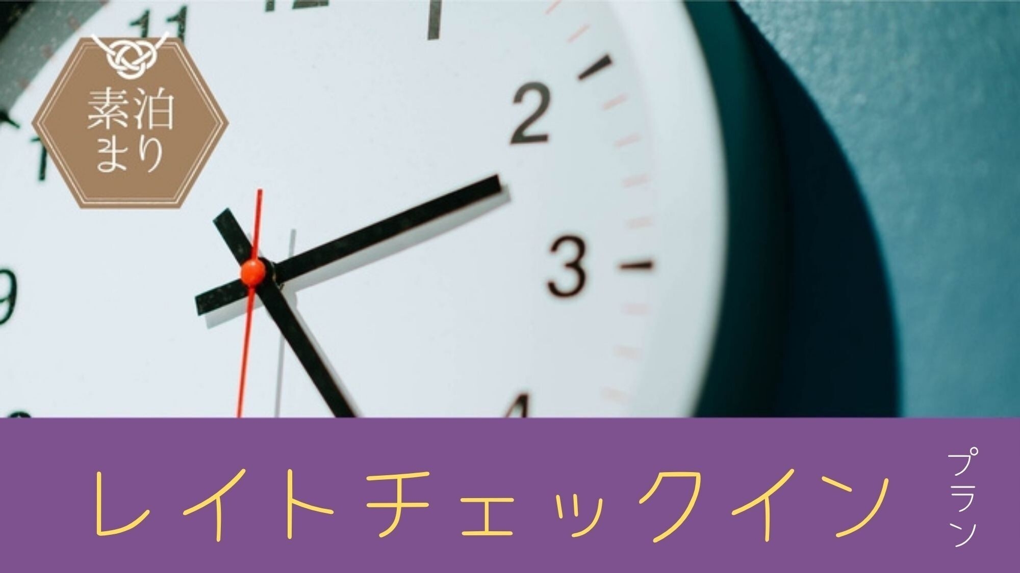 【レイトチェックイン】＜素泊り＞遅い到着の方におすすめ！20時以降のチェックインでお得に宿泊♪