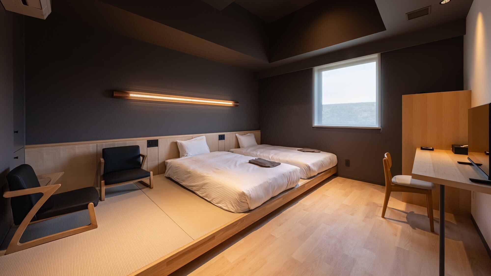 【1室限定】ユニバーサルツイン＜23平米＞＜ユニットバス付＞