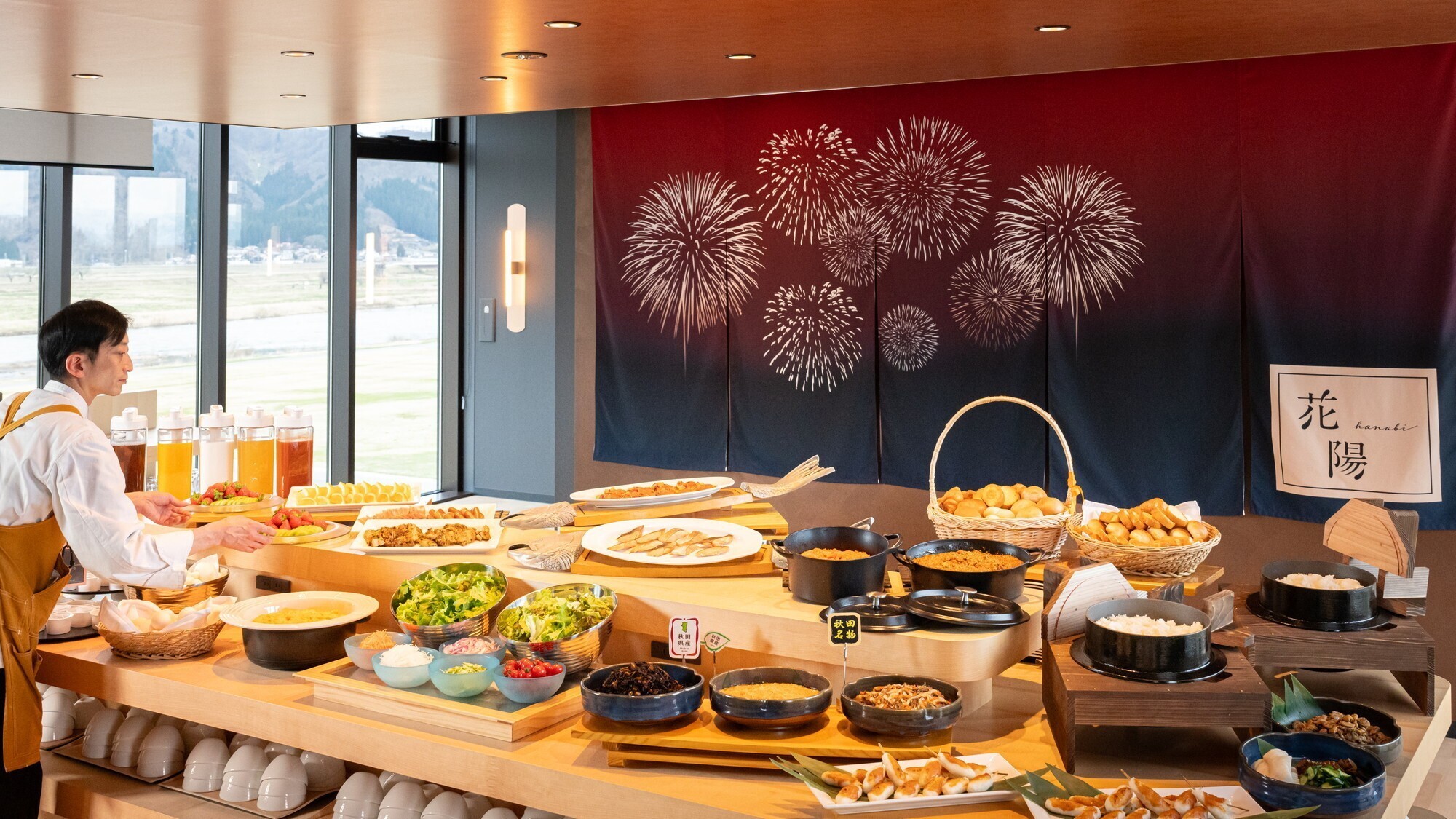 【朝食】秋田のご当地グルメが楽しめる朝食ブッフェ