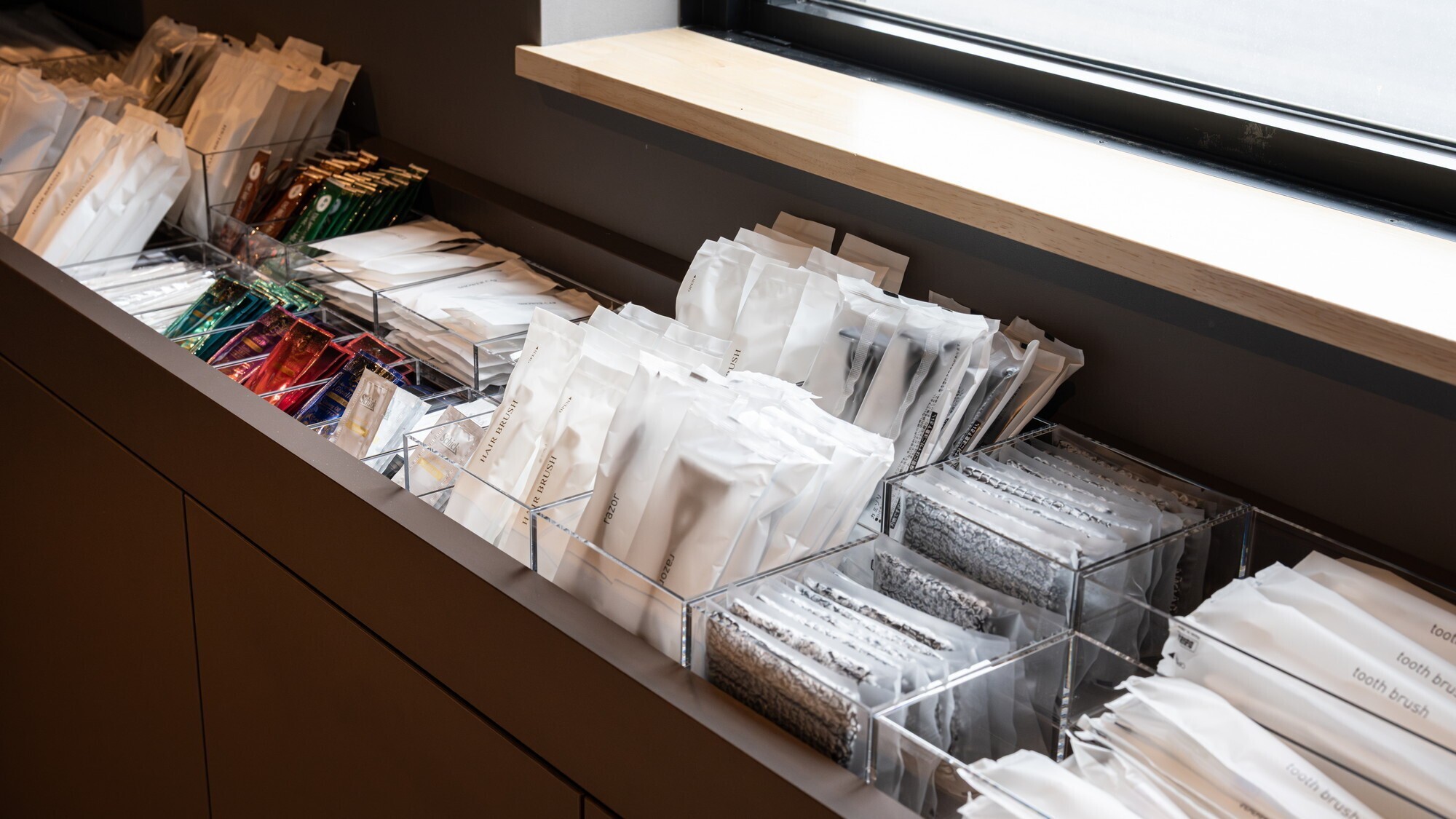 【アメニティーバー】必要なものをお部屋にお持ちください