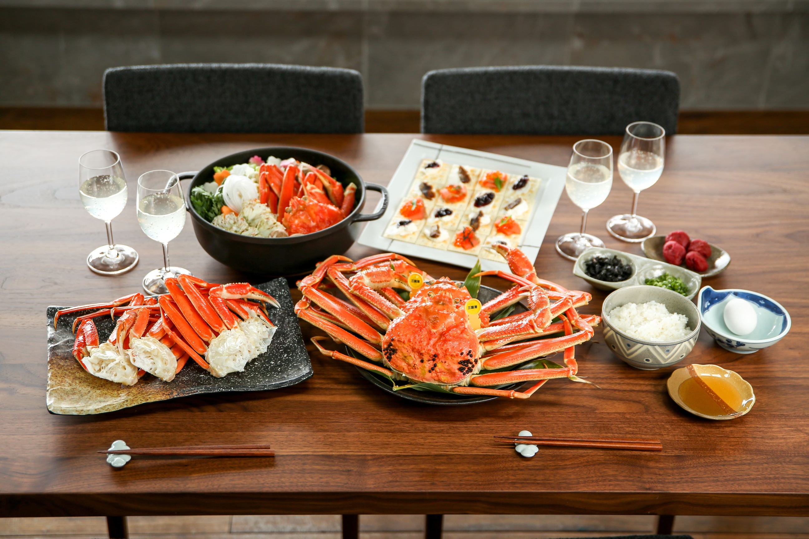 【夕朝食付】waku terrace (ワクテラス) ｜福井が誇る 越前がにの堪能コース｜ペット可
