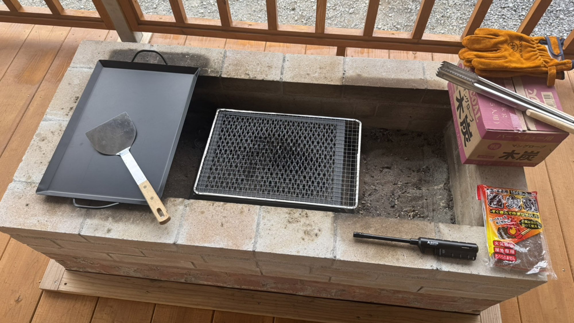 ・【BBQ】大型バーベキューコンロ。星空の下で焼きたてのお肉や野菜を囲めば、忘れられないひとときに